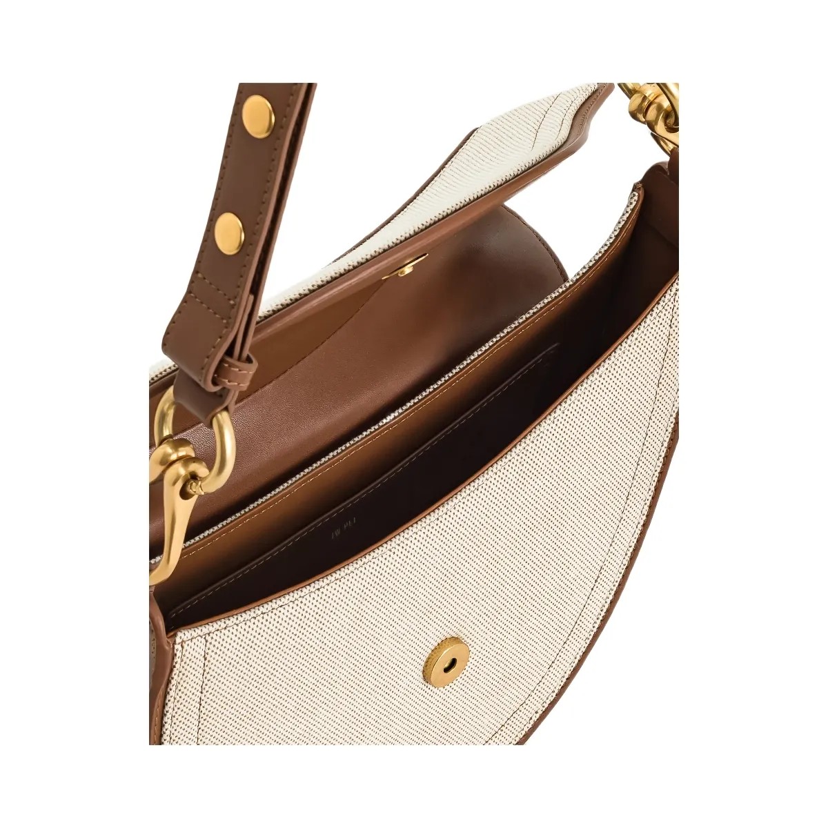 JW PEI Ashlie Crossbody Bag Brown Canvas - HypeFly India View 4