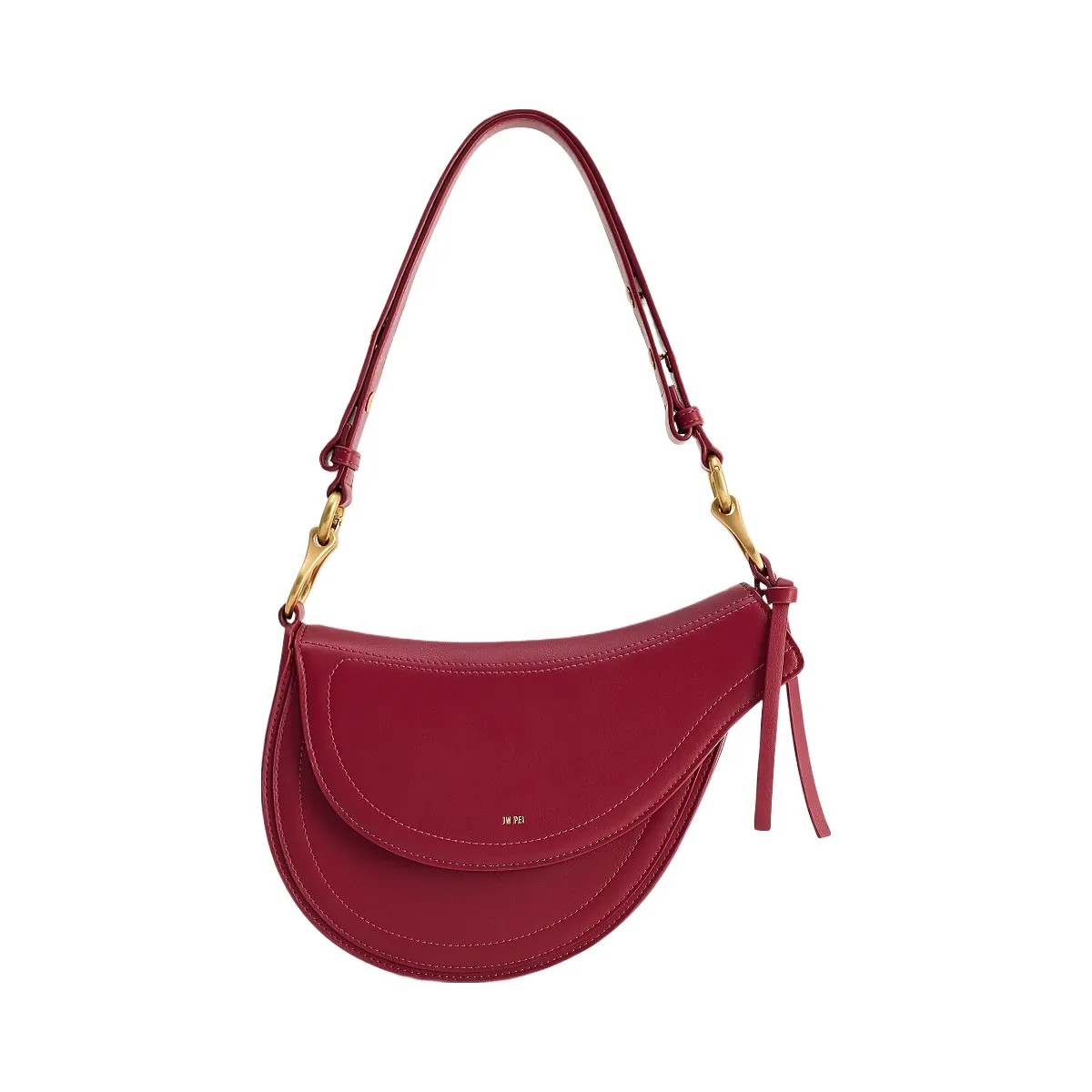 JW PEI Ashlie Crossbody Bag Burgundy - HypeFly India View 1
