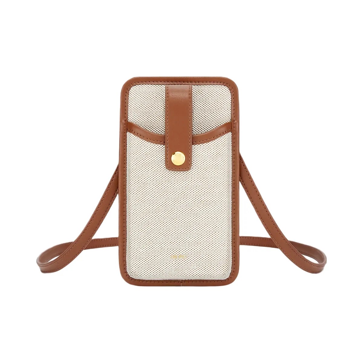 JW PEI Aylin Canvas Phone Bag Brown - HypeFly India View 1