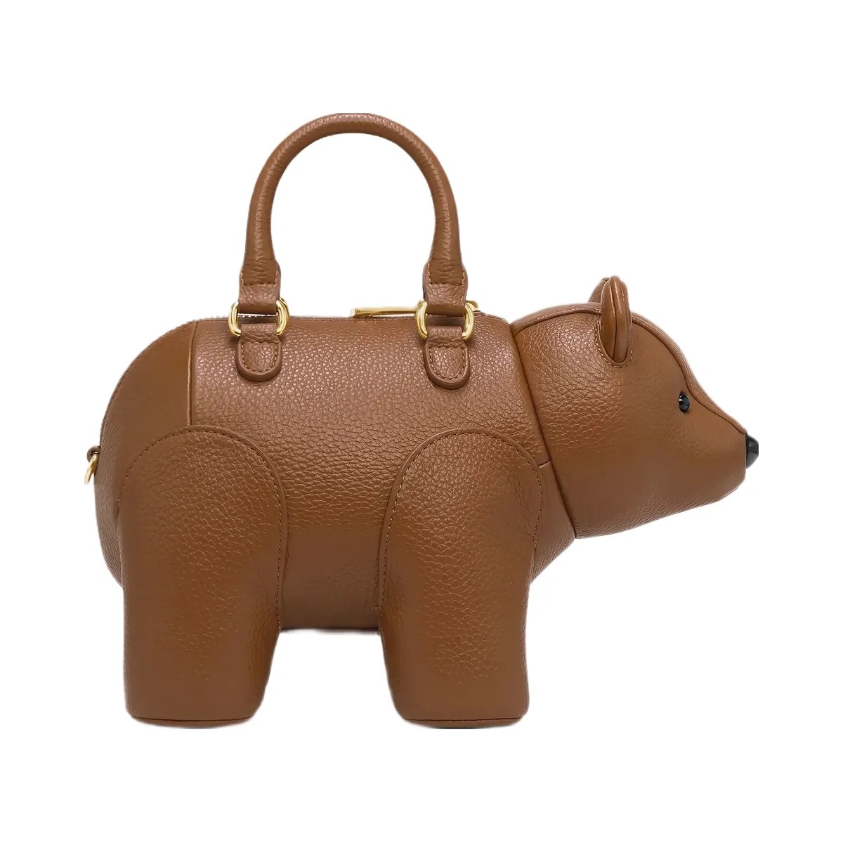 JW PEI Bernie Bear Top Handle Bag Brown - HypeFly India View 3
