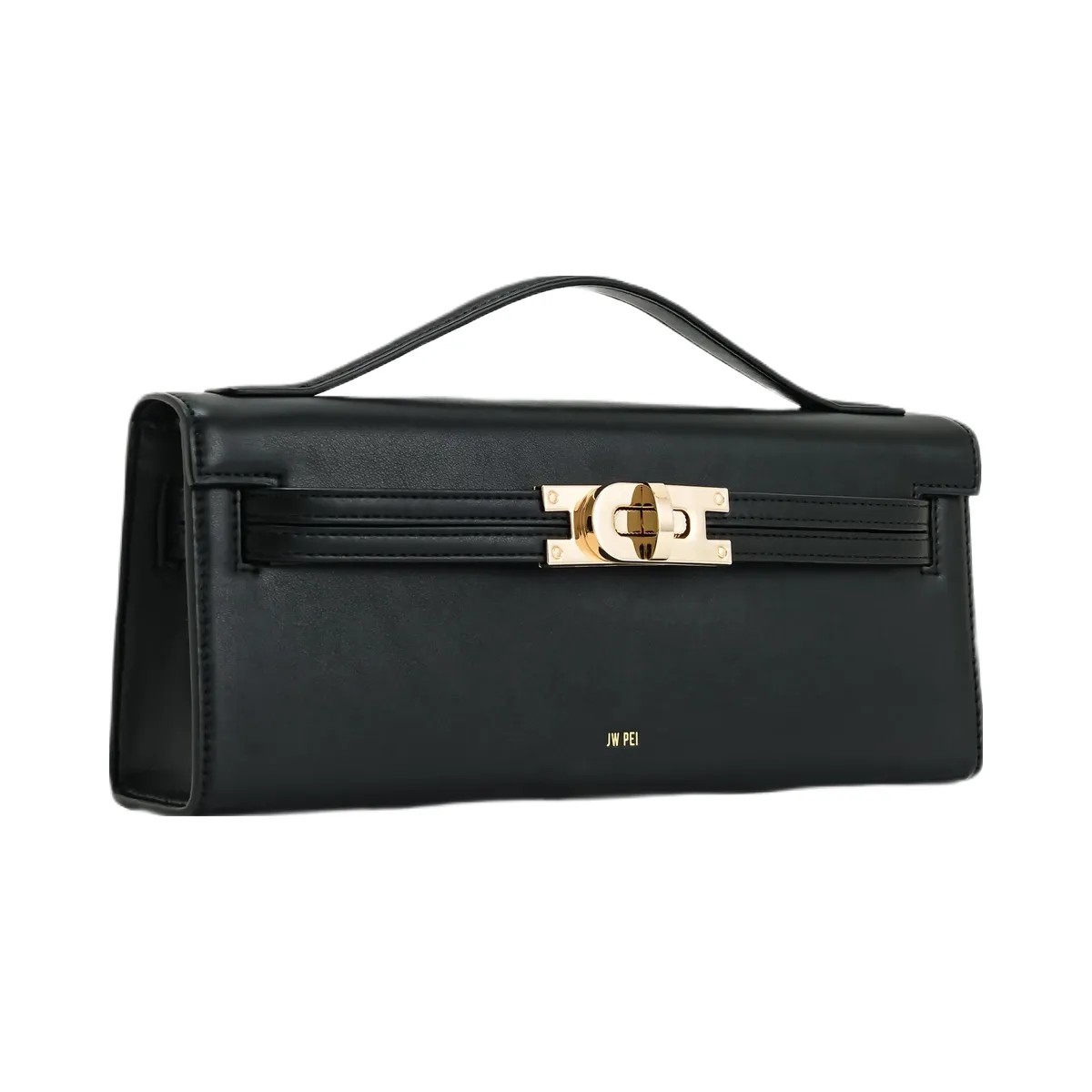 JW PEI Bria Structured Top Handle Bag Black - HypeFly India View 3