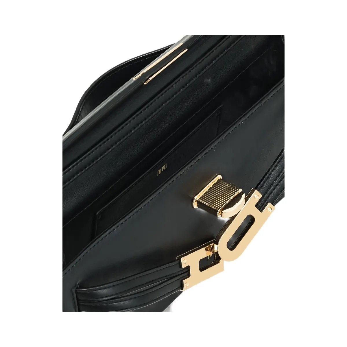 JW PEI Bria Structured Top Handle Bag Black - HypeFly India View 5