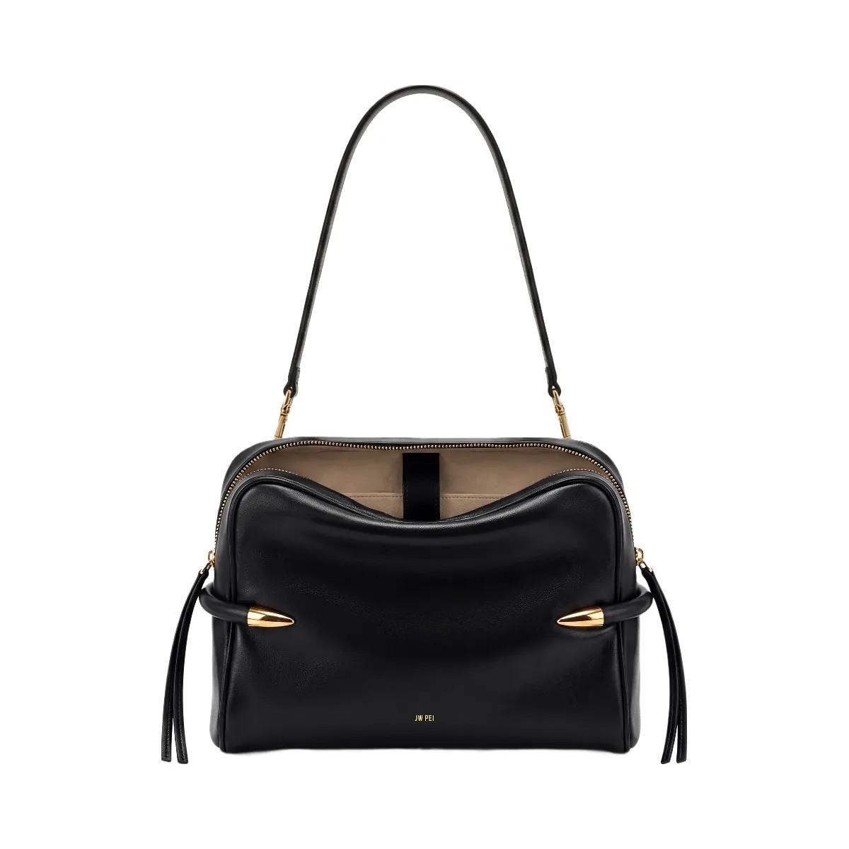 JW PEI Callie Tusk Detail Shoulder Bag Black - HypeFly India View 2