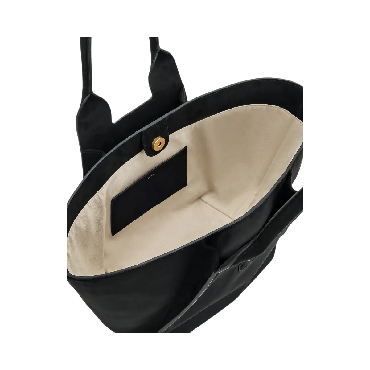 JW PEI Cara Faux Suede Tote Bag Black - HypeFly India View 4