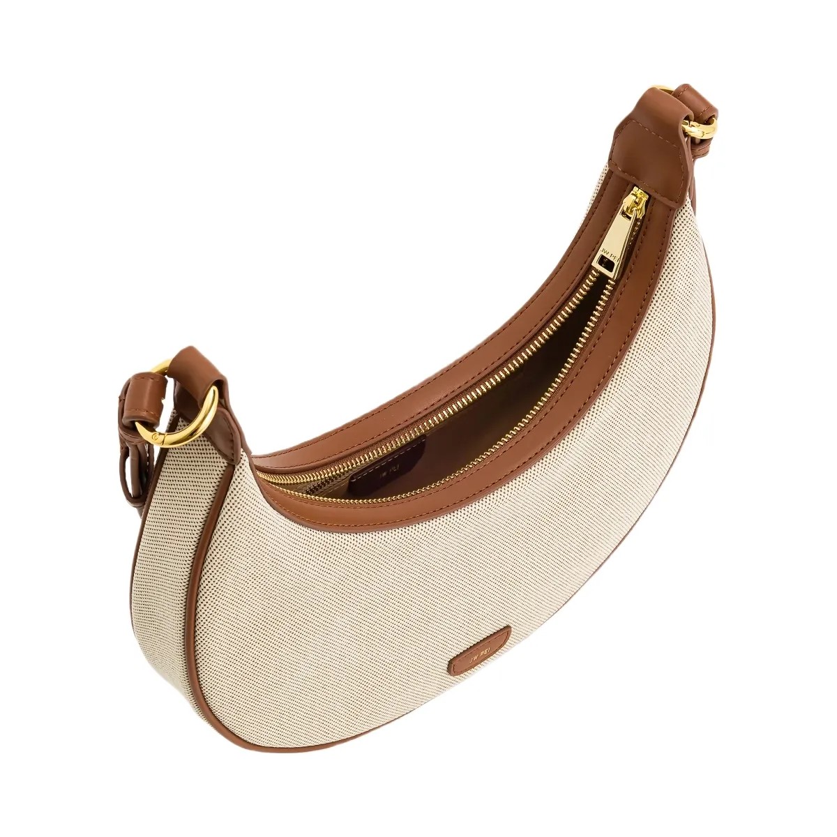 JW PEI Carly Canvas Saddle Bag Beige - HypeFly India View 4