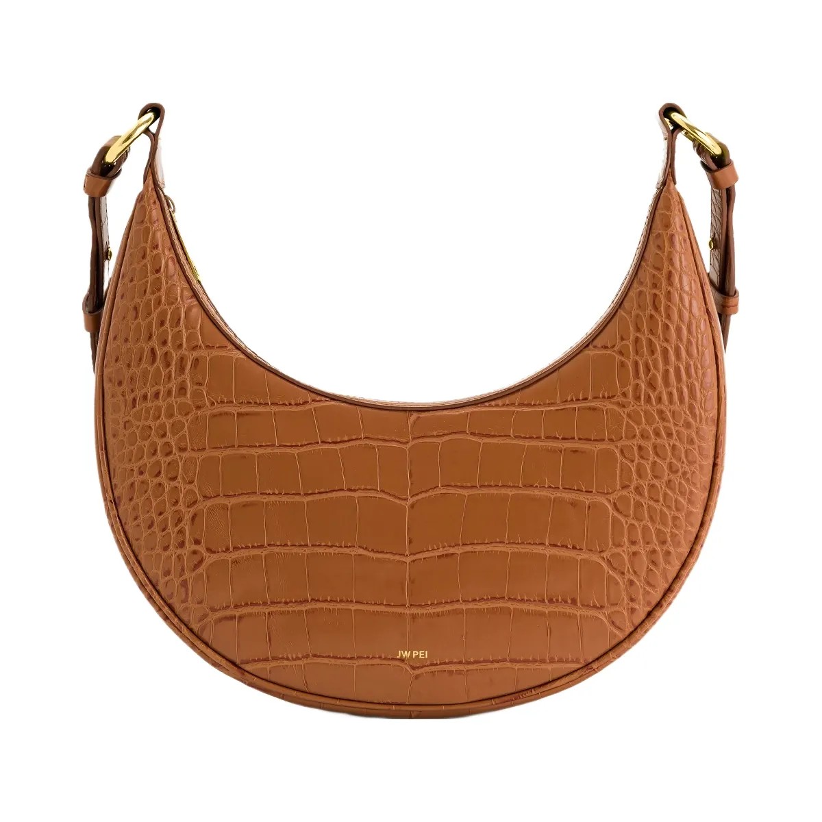 JW PEI Carly Saddle Bag Acorn Brown Croc - HypeFly India View 3