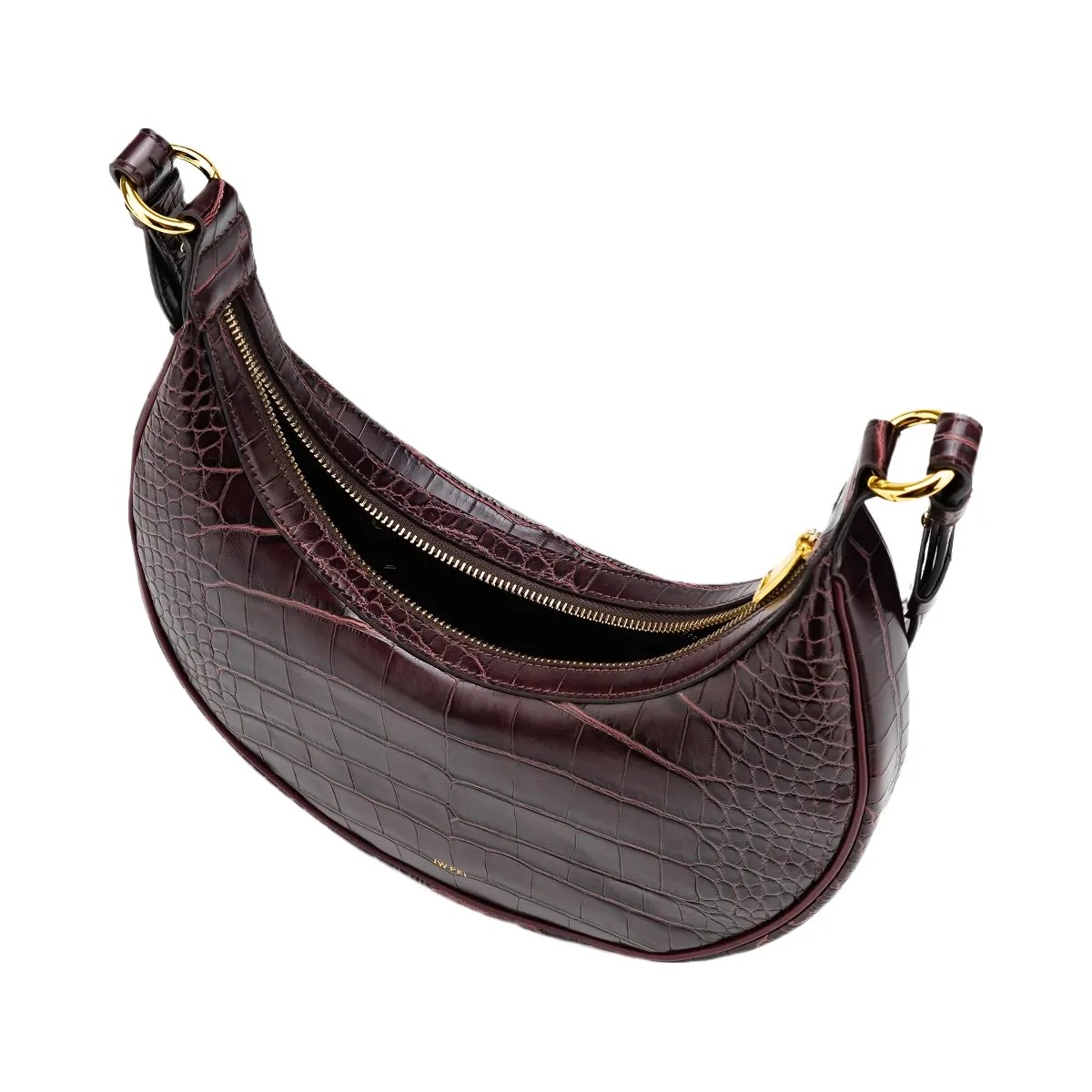 JW PEI Carly Saddle Bag Brown Croc - HypeFly India View 5