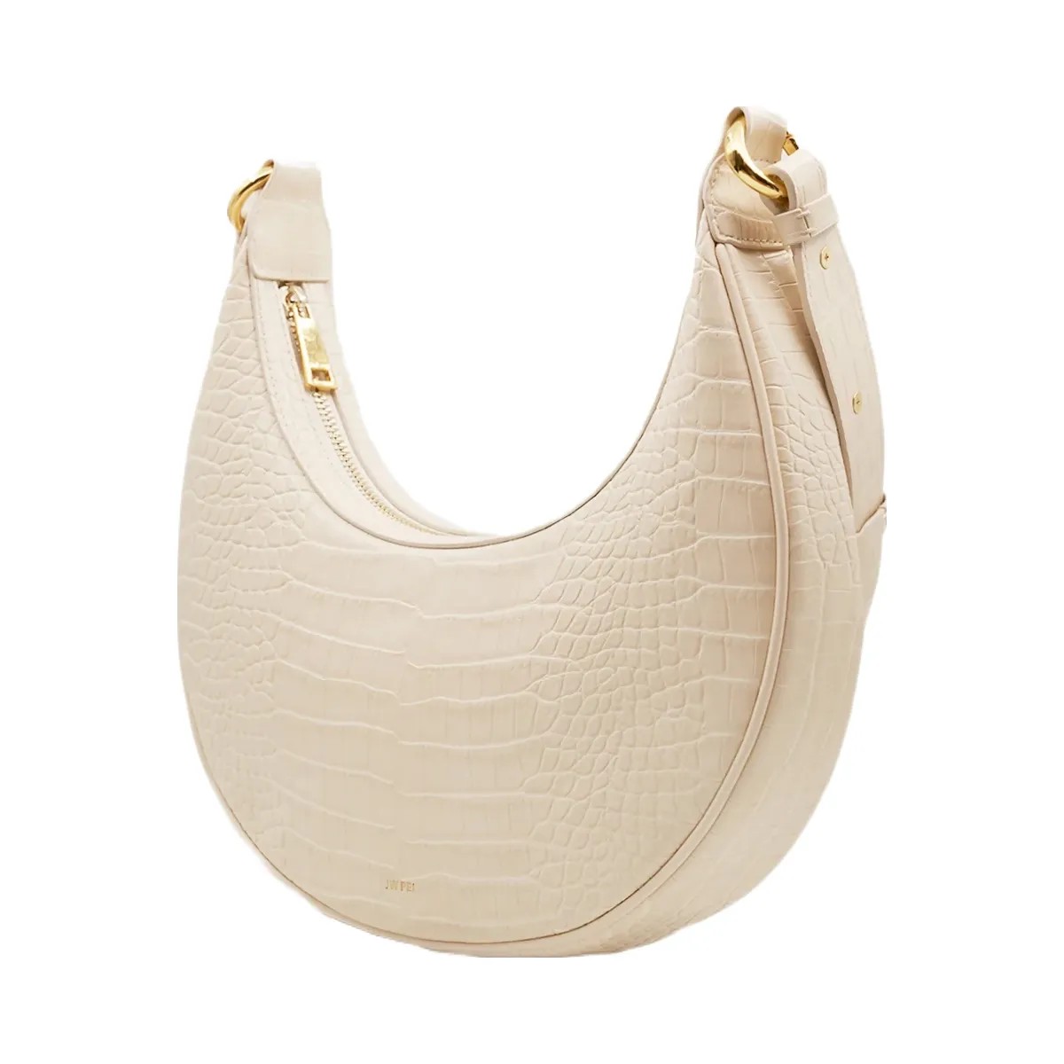 JW PEI Carly Saddle Bag Ivory Croc - HypeFly India View 2