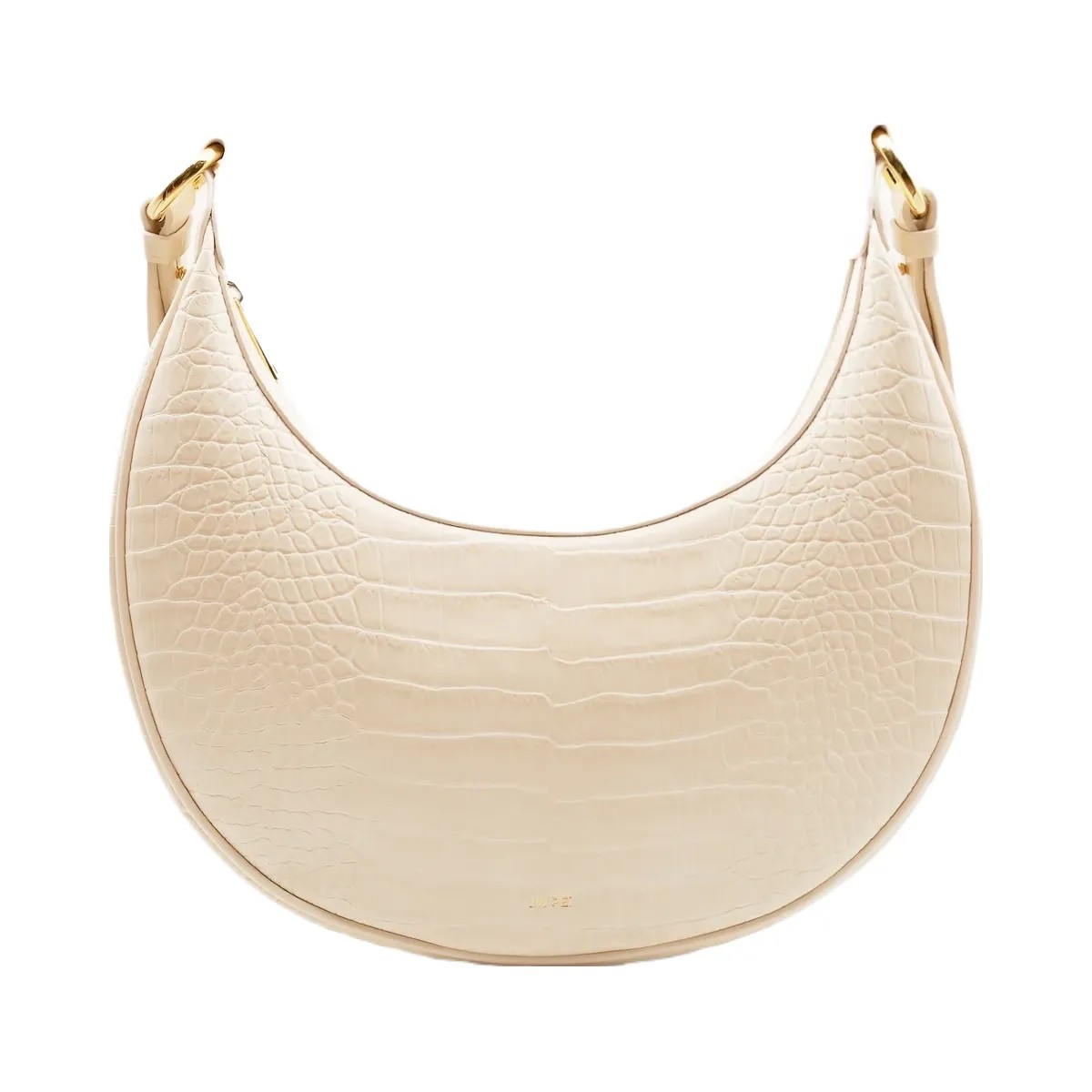 JW PEI Carly Saddle Bag Ivory Croc - HypeFly India View 3