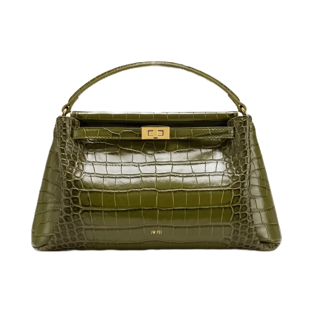 JW PEI Carmen Top Handle Bag Green Croc - HypeFly India View 1