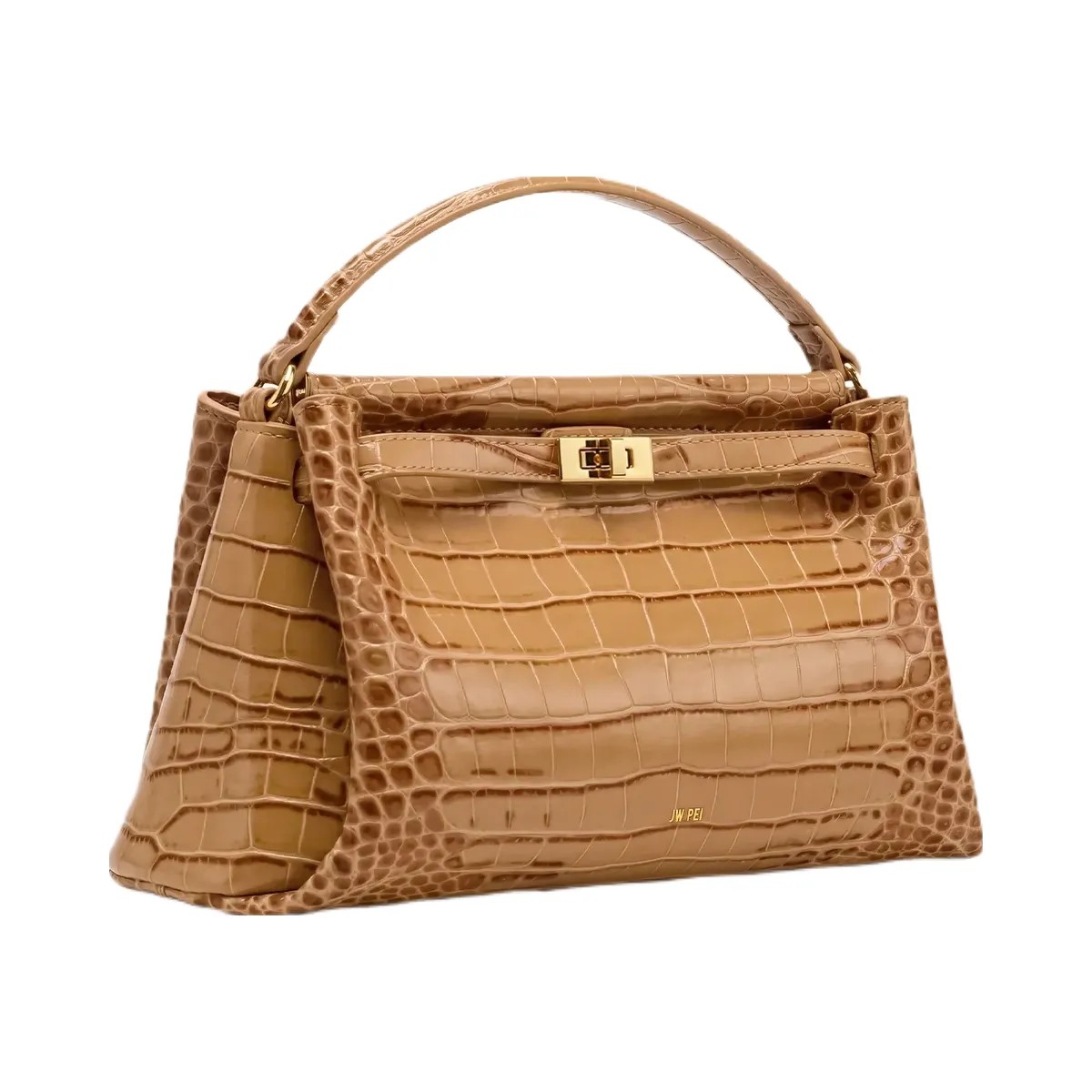 JW PEI Carmen Top Handle Bag Khaki Croc - HypeFly India View 2