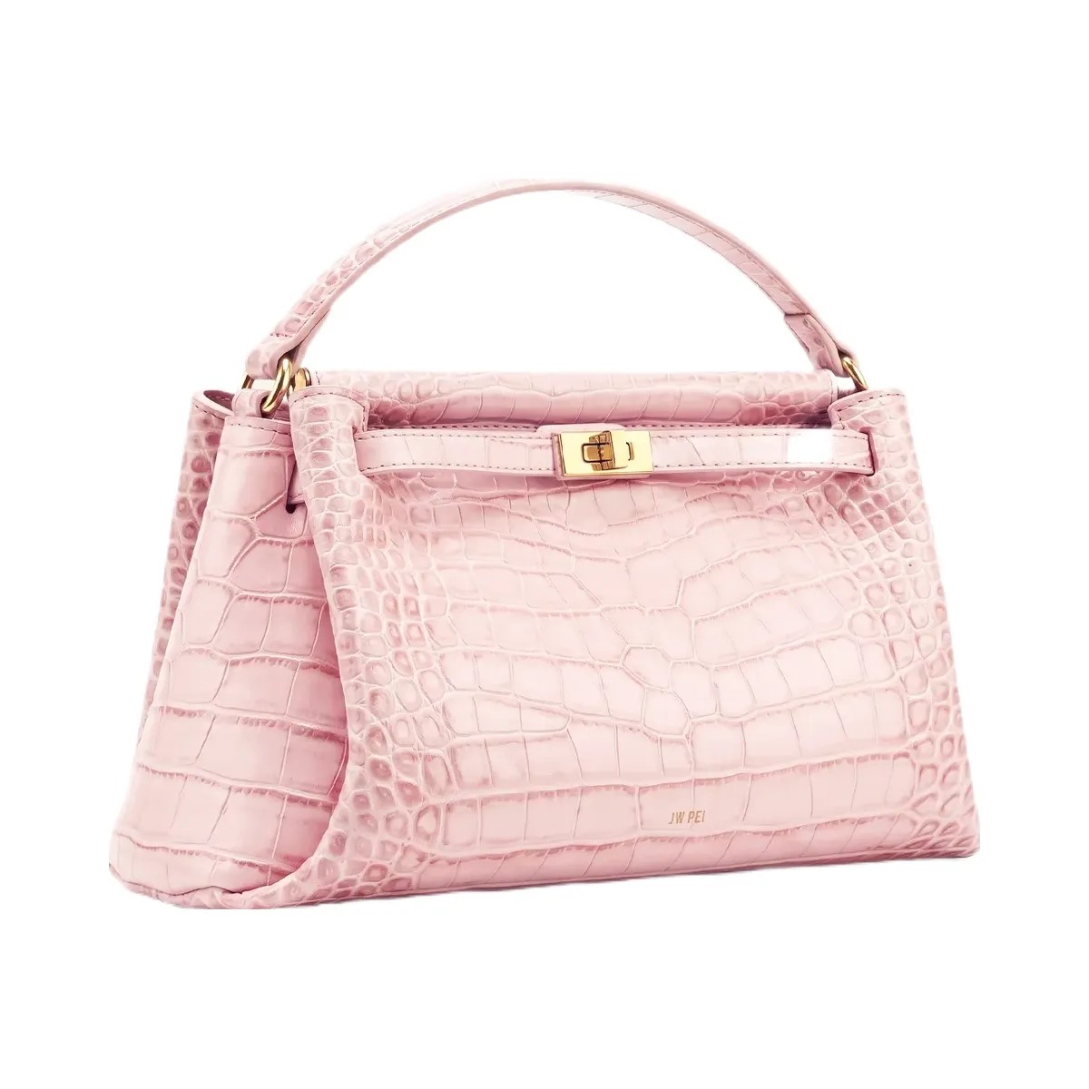 JW PEI Carmen Top Handle Bag Pink Croc - HypeFly India View 2