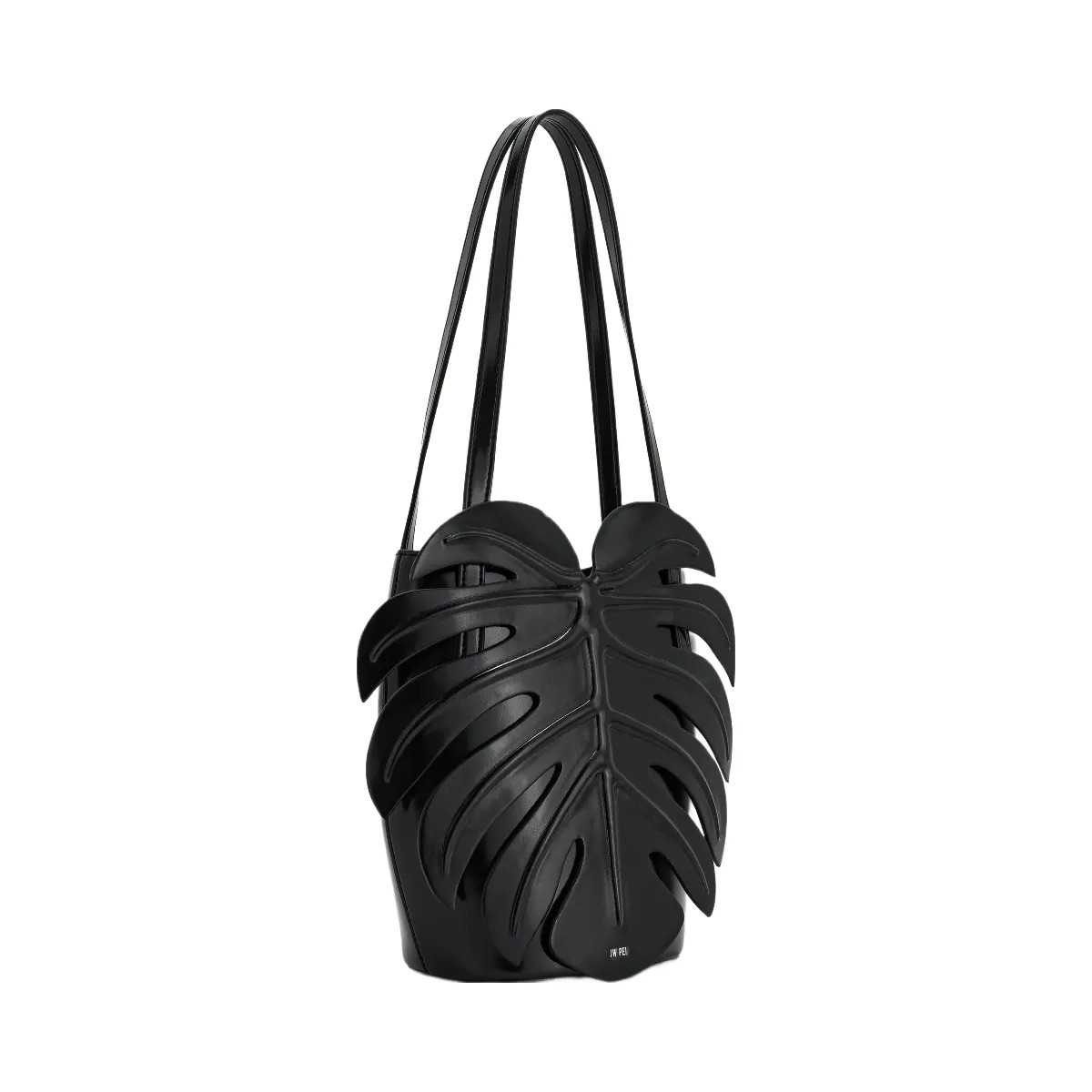 JW PEI Cecelia Leaf Shape Shoulder Bag Black - HypeFly India View 2