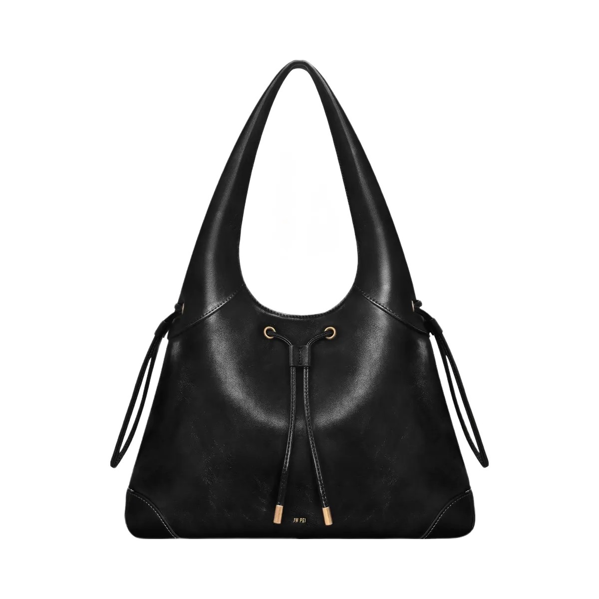 JW PEI Celandra Drawstring Hobo Bag Black - HypeFly India View 1