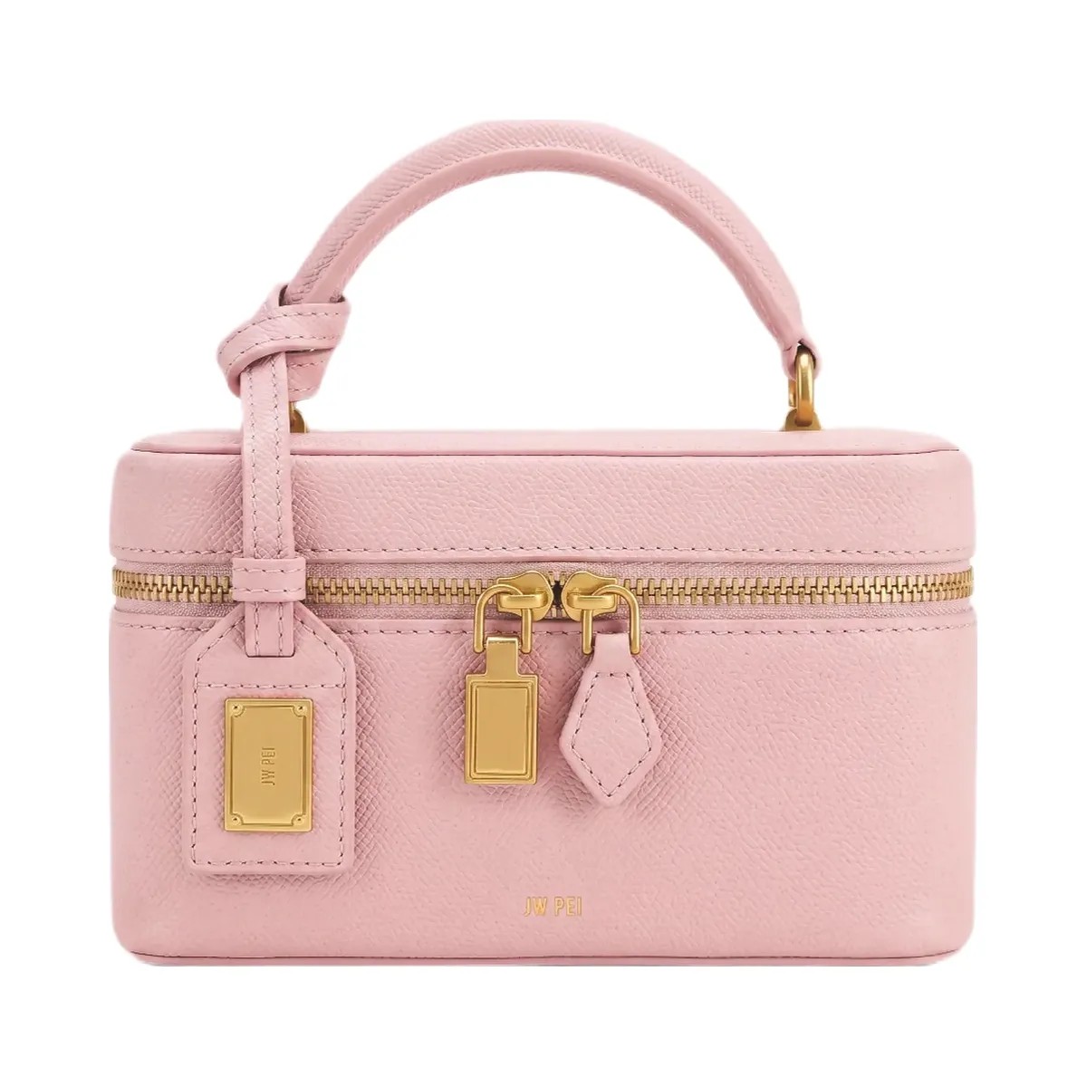 JW PEI Cleo Box Shape Top Handle Bag Pink - HypeFly India View 1