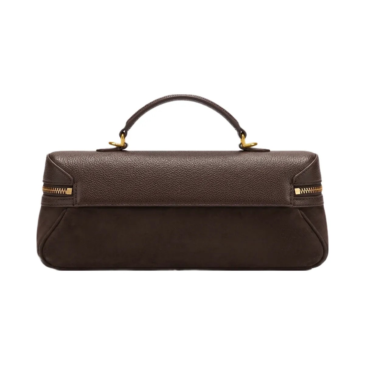 JW PEI Cleo Faux Suede Vanity Bag Dark Brown - HypeFly India View 3