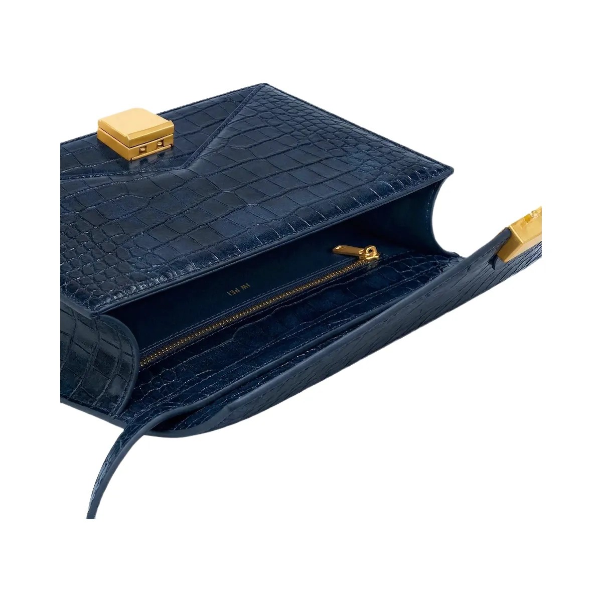 JW PEI Clio Envelope Crossbody Bag Navy Croc - HypeFly India View 4