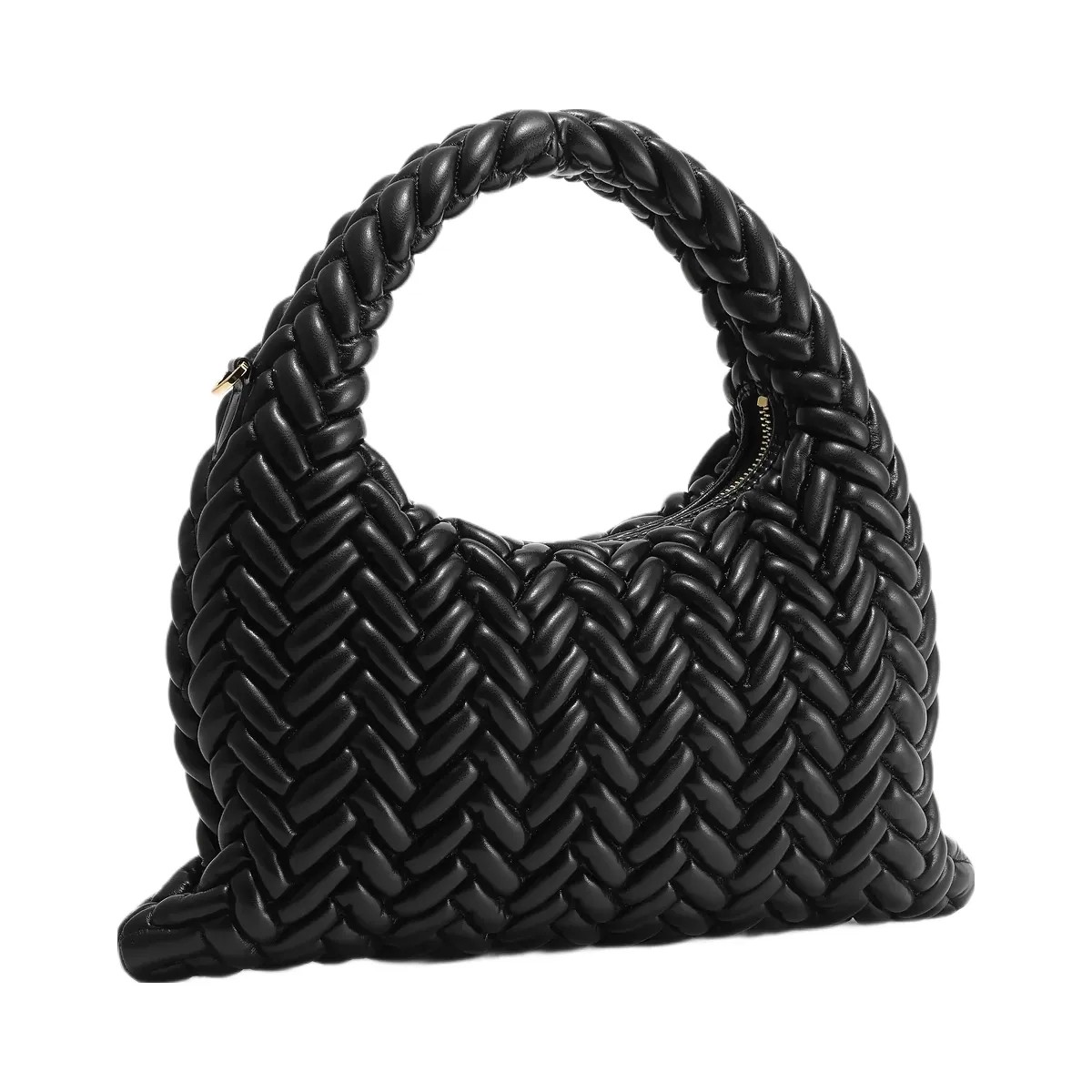 JW PEI Cora Quilting Handle Bag Black - HypeFly India View 2
