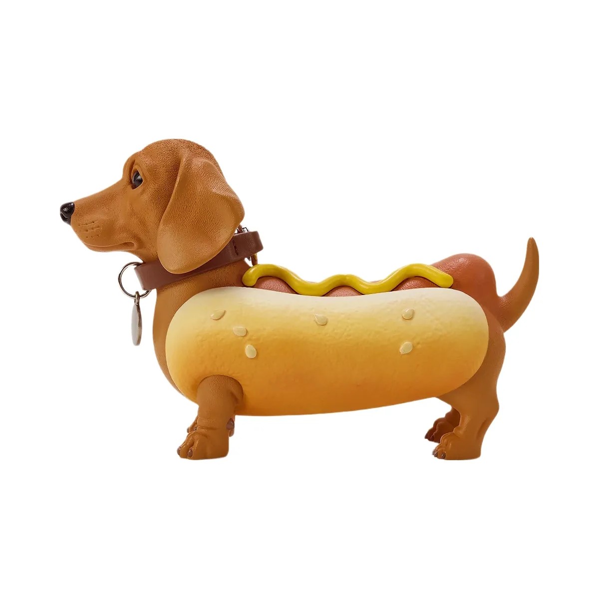 JW PEI Dachshund Hot Dog Bag Brown/Yellow - HypeFly India View 2