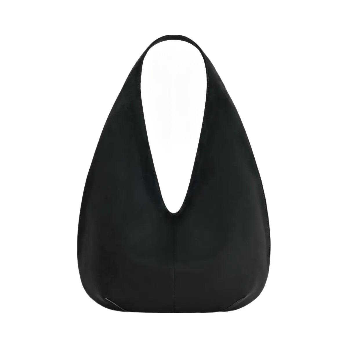 JW PEI Dara Faux Suede Hobo Bag Black - HypeFly India View 1