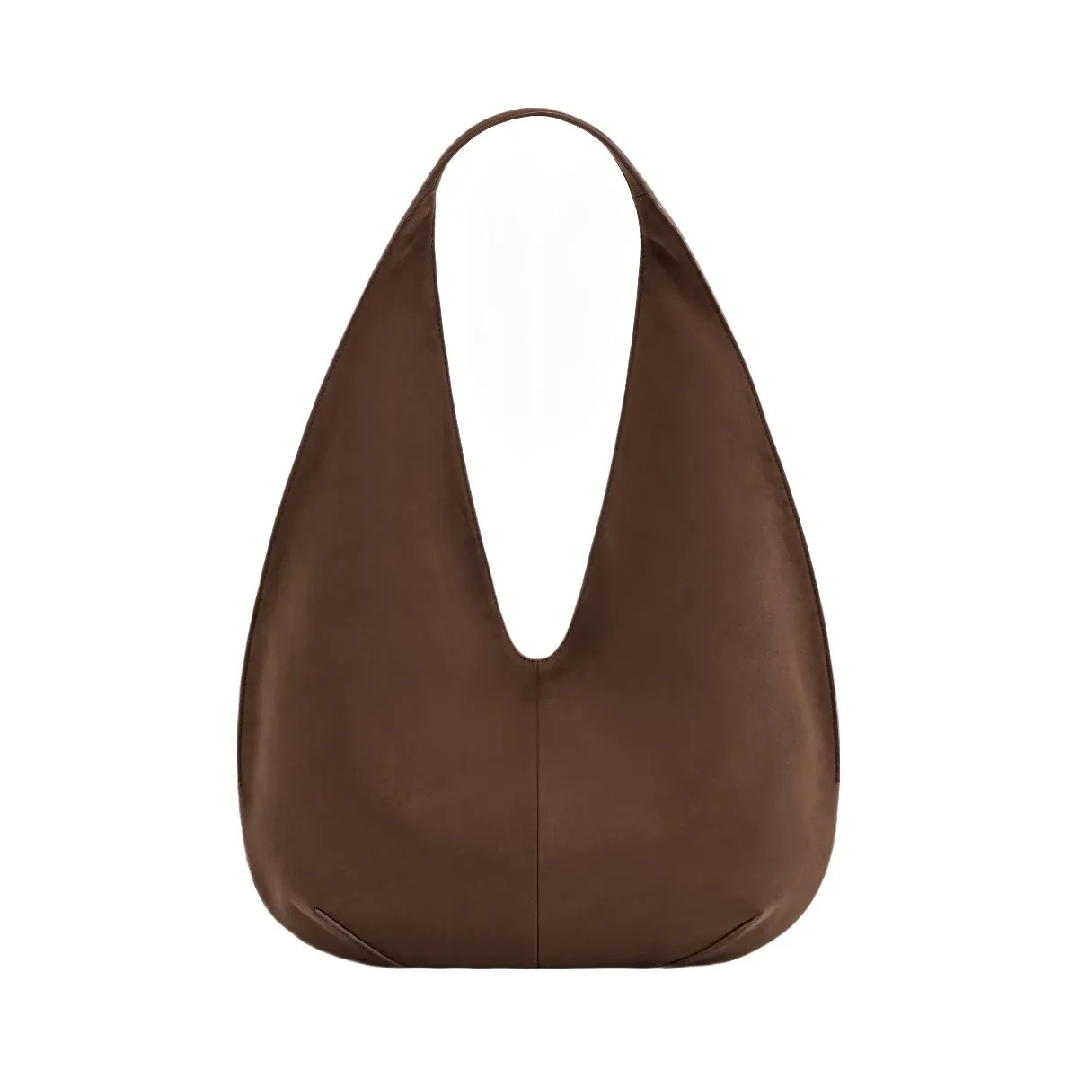 JW PEI Dara Faux Suede Hobo Bag Mocha Brown - HypeFly India View 4