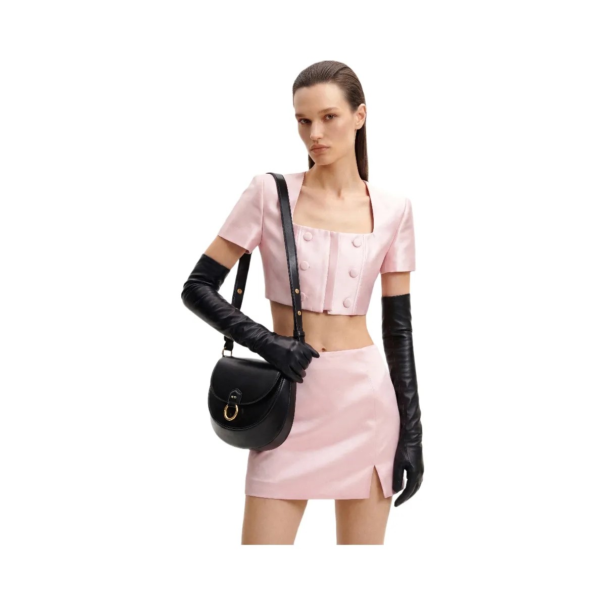 JW PEI Diana Ring Flap Saddle Bag Black - HypeFly India View 2