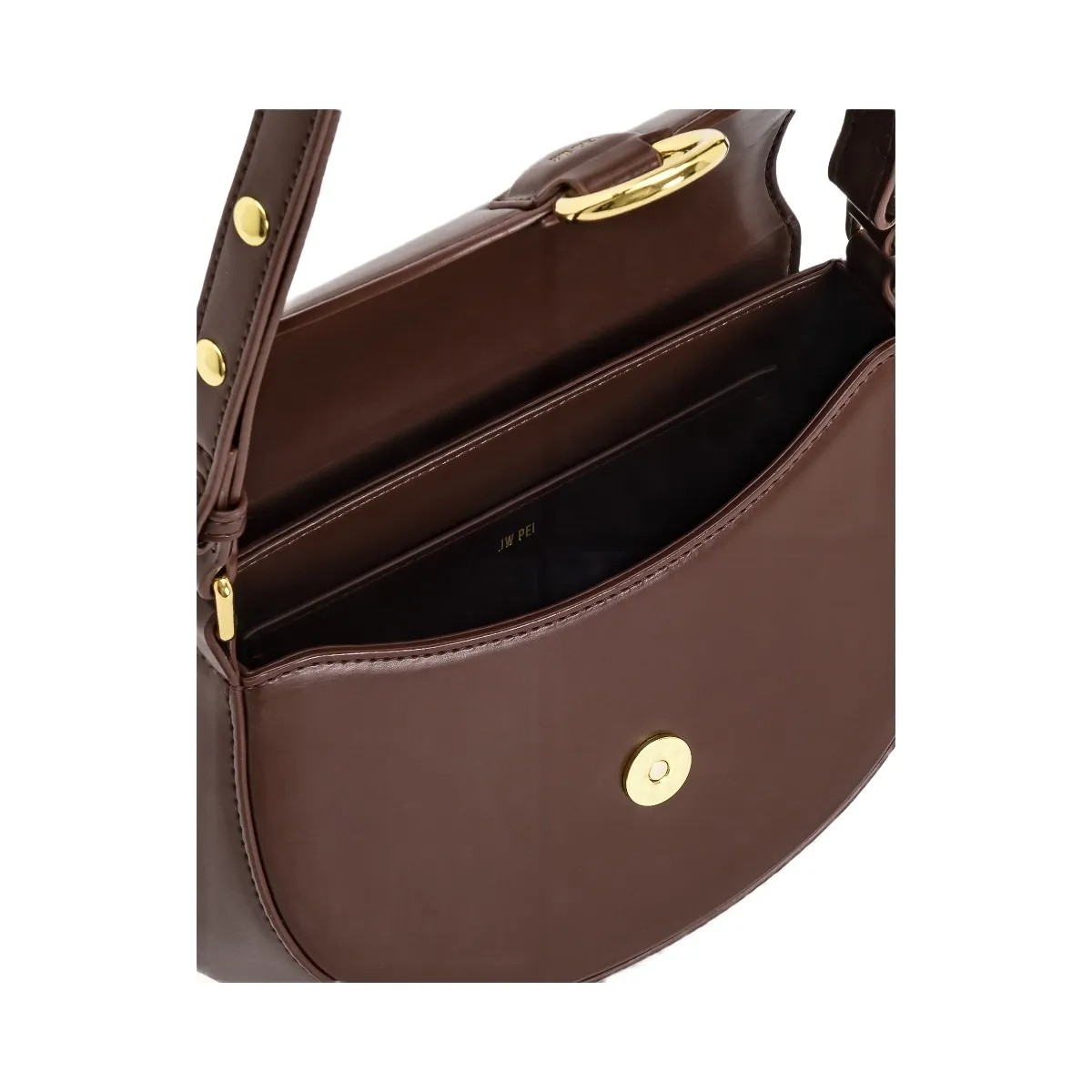 JW PEI Diana Ring Flap Saddle Bag Brown - HypeFly India View 4