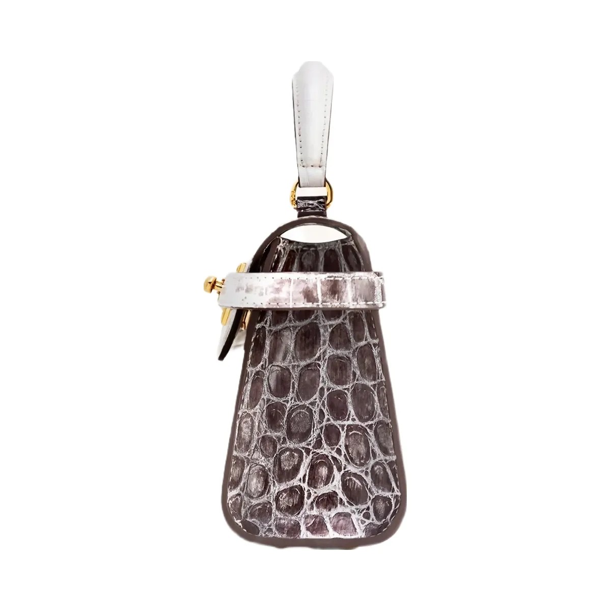 JW PEI Elise Top Handle Bag White Croc - HypeFly India View 4