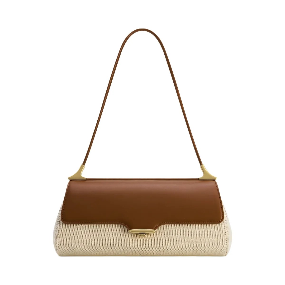 JW PEI Eloise Shoulder Bag Brown Canvas - HypeFly India View 1