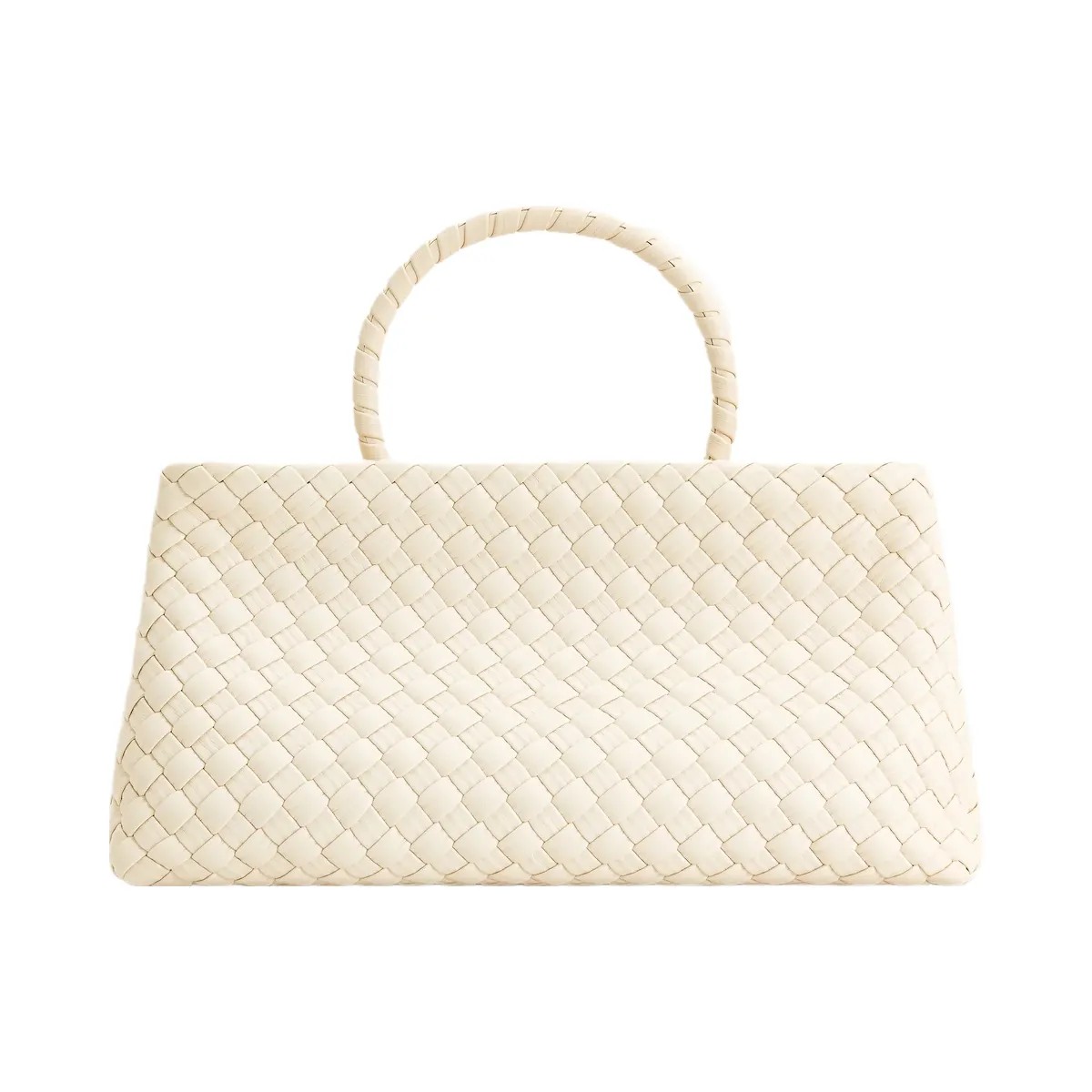 JW PEI Elora Woven Tote Bag White - HypeFly India View 4