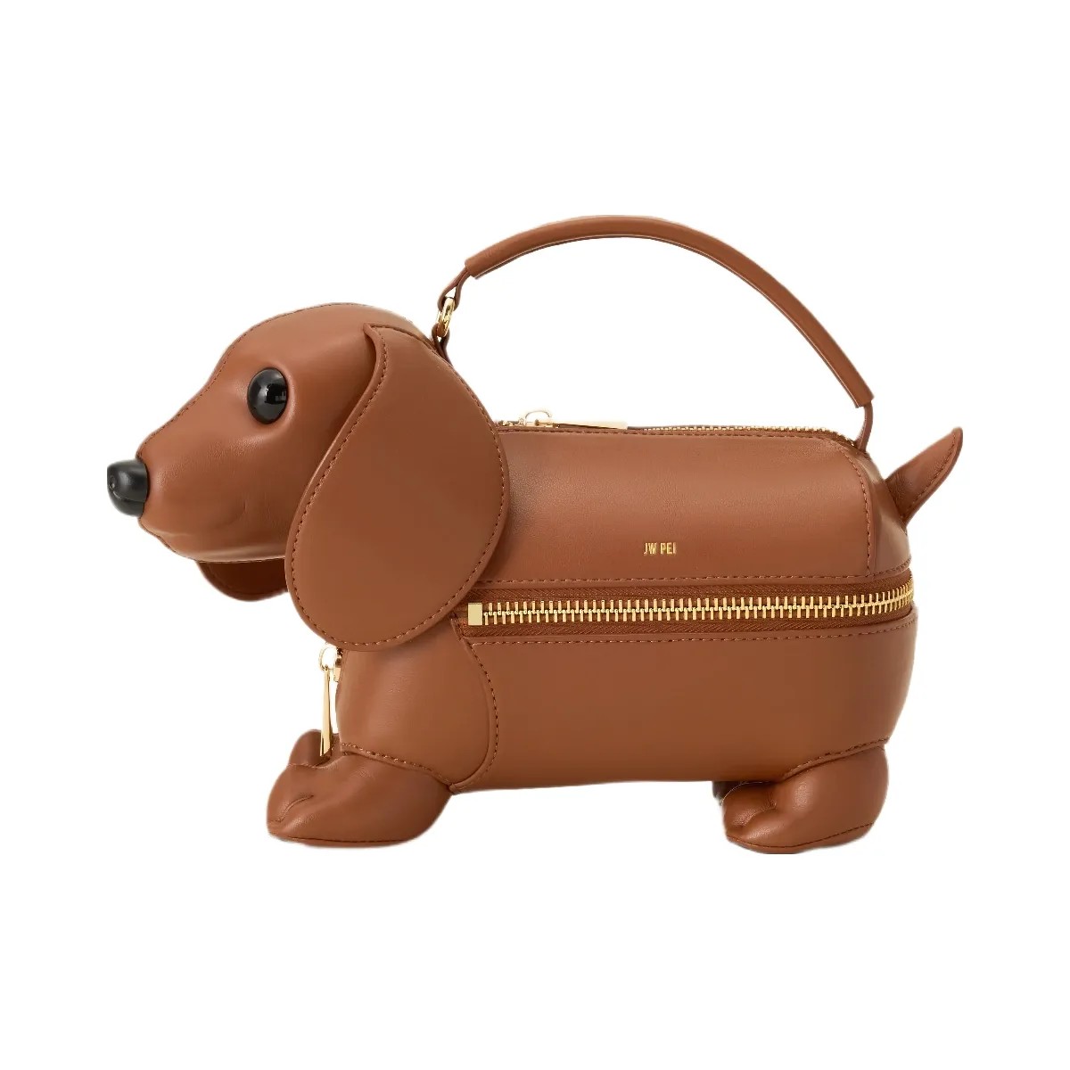 JW PEI Emilia Dog Shaped Bag Brown - HypeFly India View 2