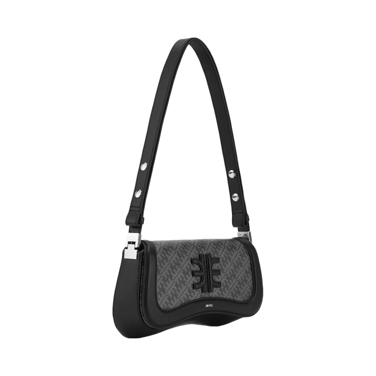 JW PEI FEI Joy Shoulder Bag Iron Black - HypeFly India View 2