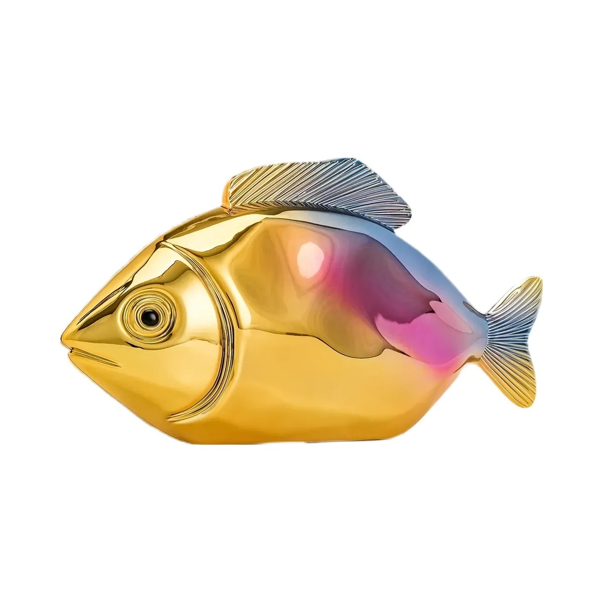 JW PEI Fish Shaped Clutch Gold/Blue - HypeFly India View 2