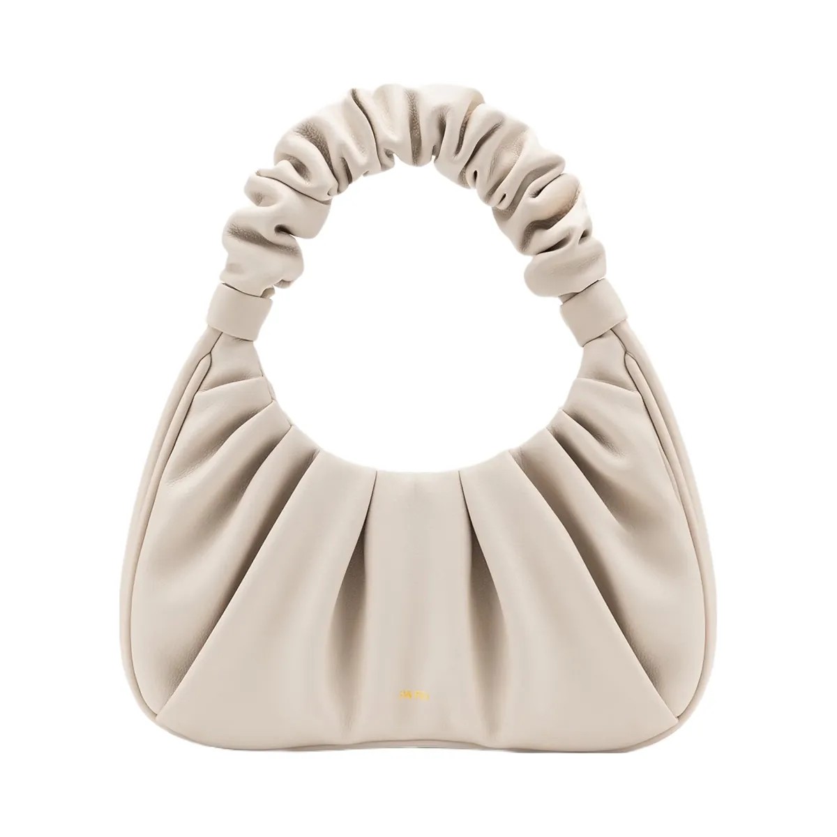 JW PEI Gabbi Ruched Hobo Handbag Ivory - HypeFly India View 1