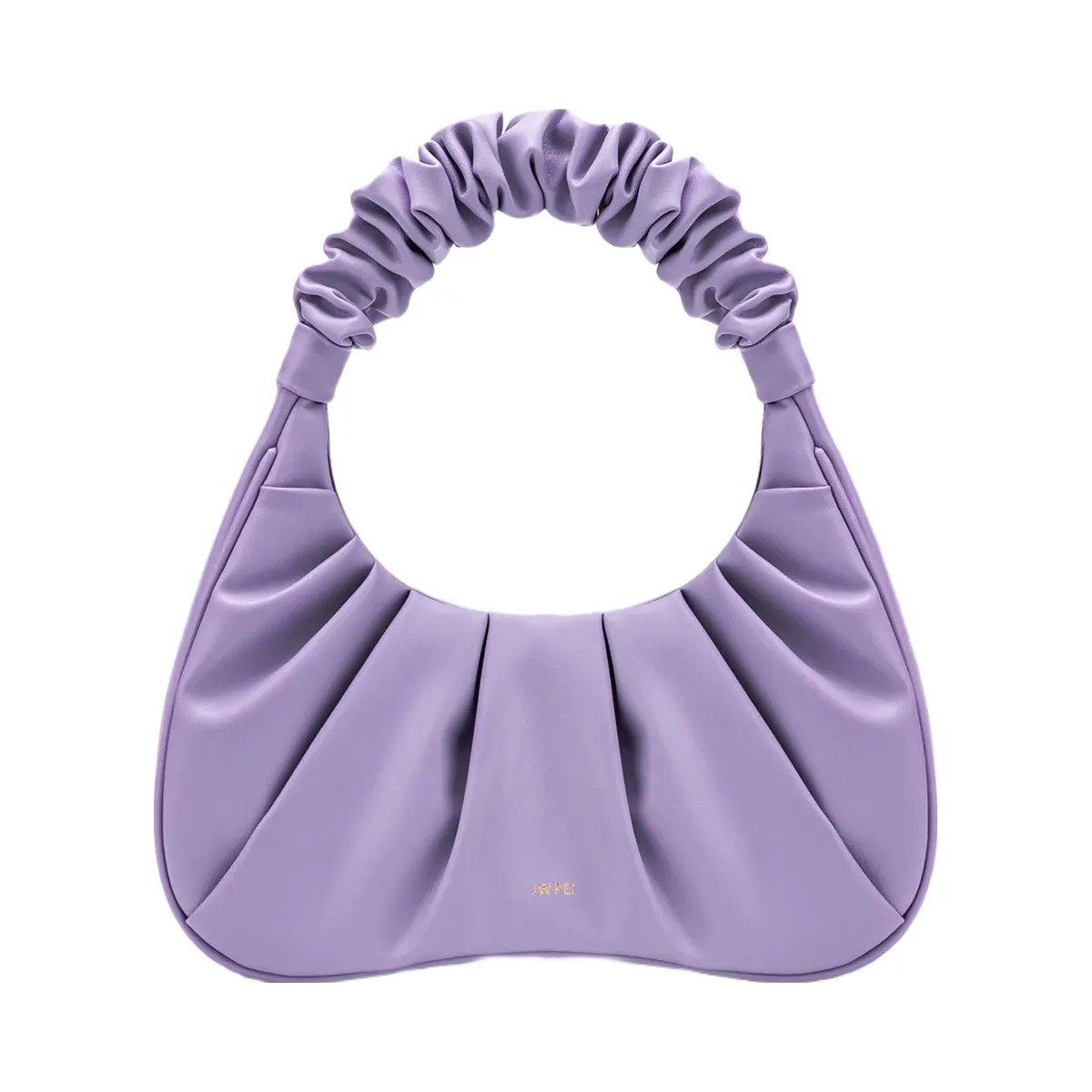 JW PEI Gabbi Ruched Hobo Handbag Purple - HypeFly India View 1