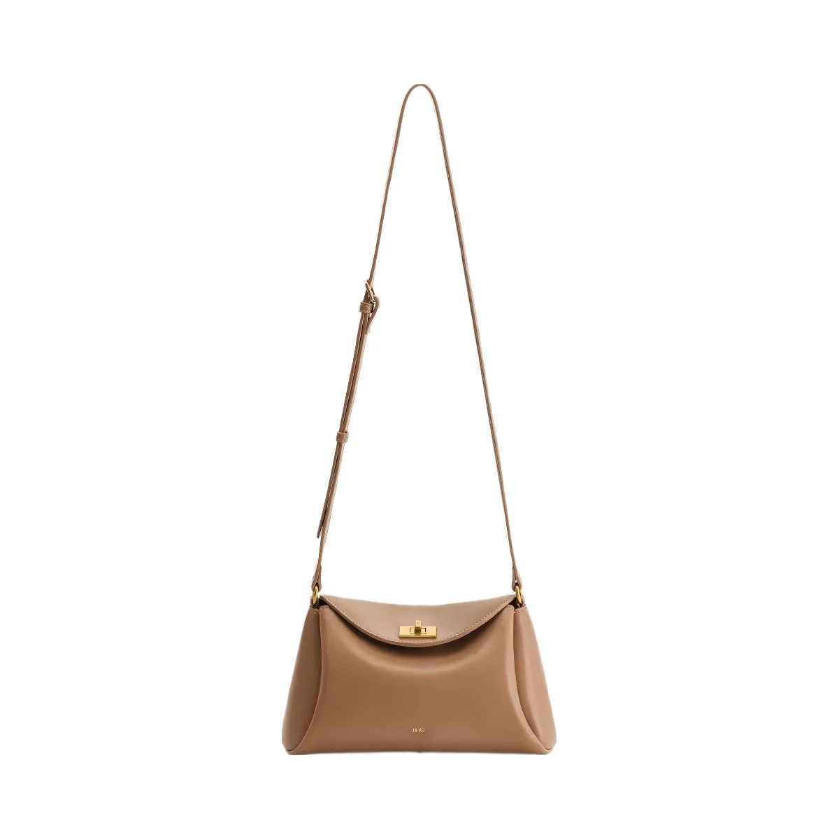 JW PEI Greta Twist Lock Crossbody Bag Brown - HypeFly India View 1