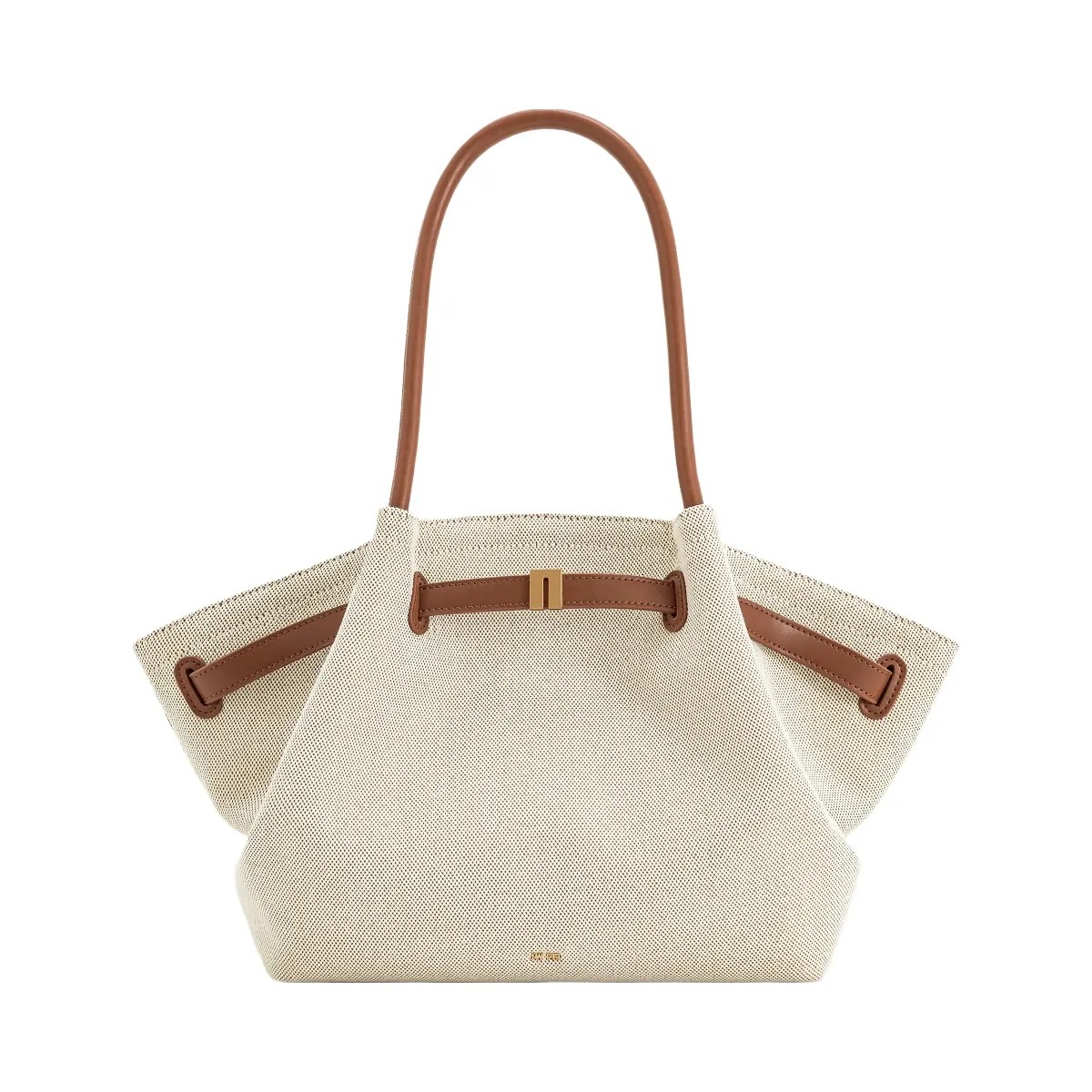JW PEI Hana Large Tote Bag Brown Canvas - HypeFly India View 1