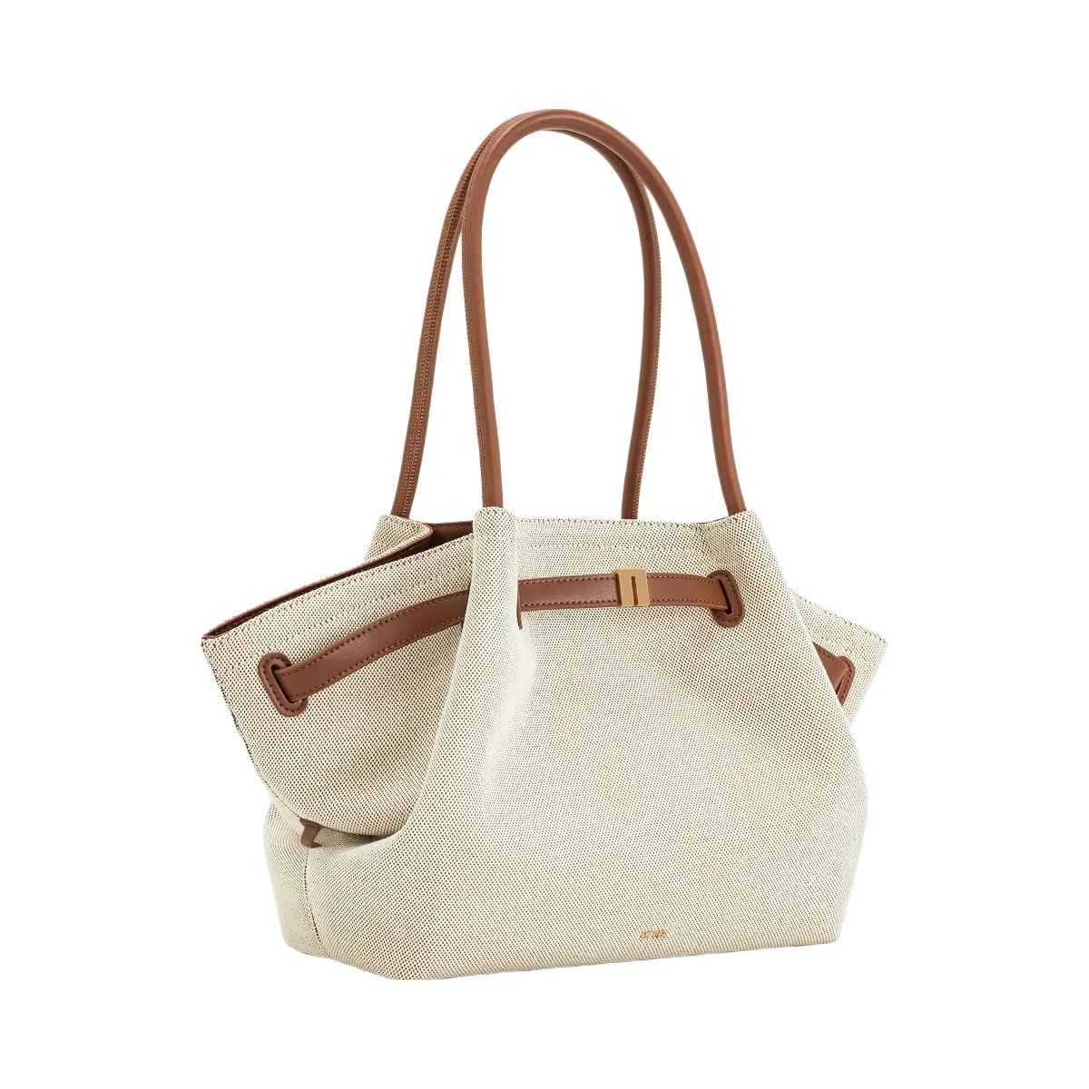 JW PEI Hana Large Tote Bag Brown Canvas - HypeFly India View 2