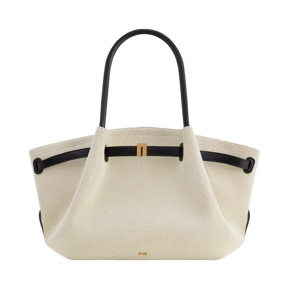 JW PEI Hana Medium Tote Bag Black Canvas - HypeFly India View 2