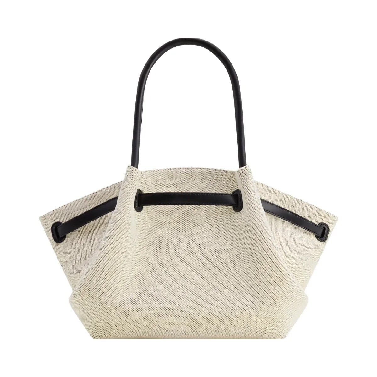 JW PEI Hana Medium Tote Bag Black Canvas - HypeFly India View 4