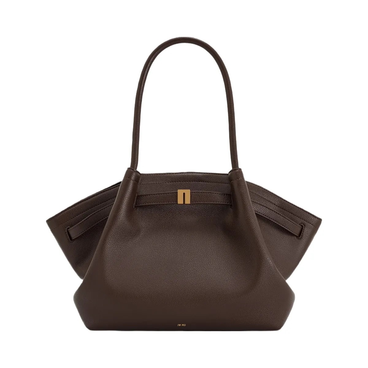 JW PEI Hana Medium Tote Bag Dark Brown - HypeFly India View 1