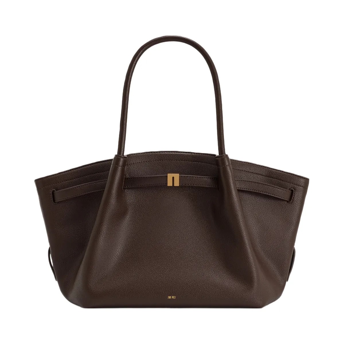 JW PEI Hana Medium Tote Bag Dark Brown - HypeFly India View 3