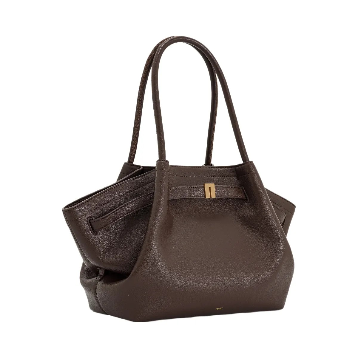 JW PEI Hana Medium Tote Bag Dark Brown - HypeFly India View 4