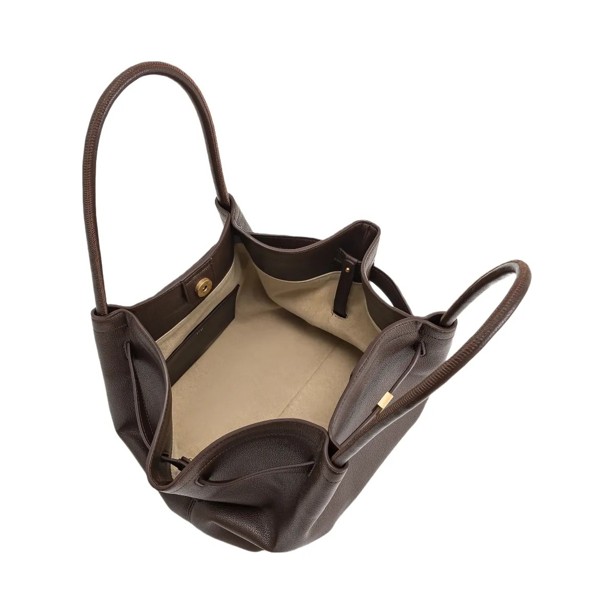 JW PEI Hana Medium Tote Bag Dark Brown - HypeFly India View 6