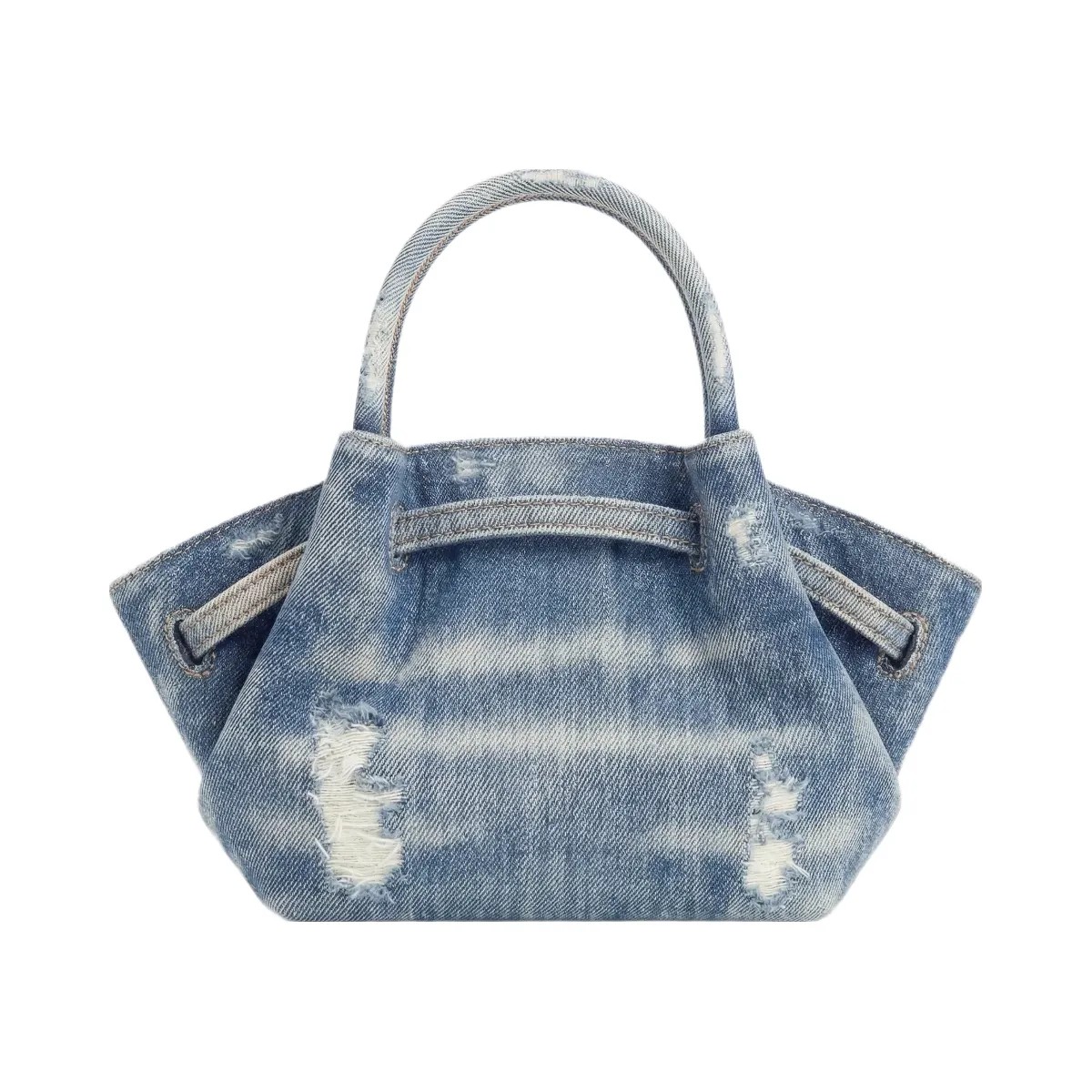 JW PEI Hana Mini Denim Tote Bag Blue - HypeFly India View 3