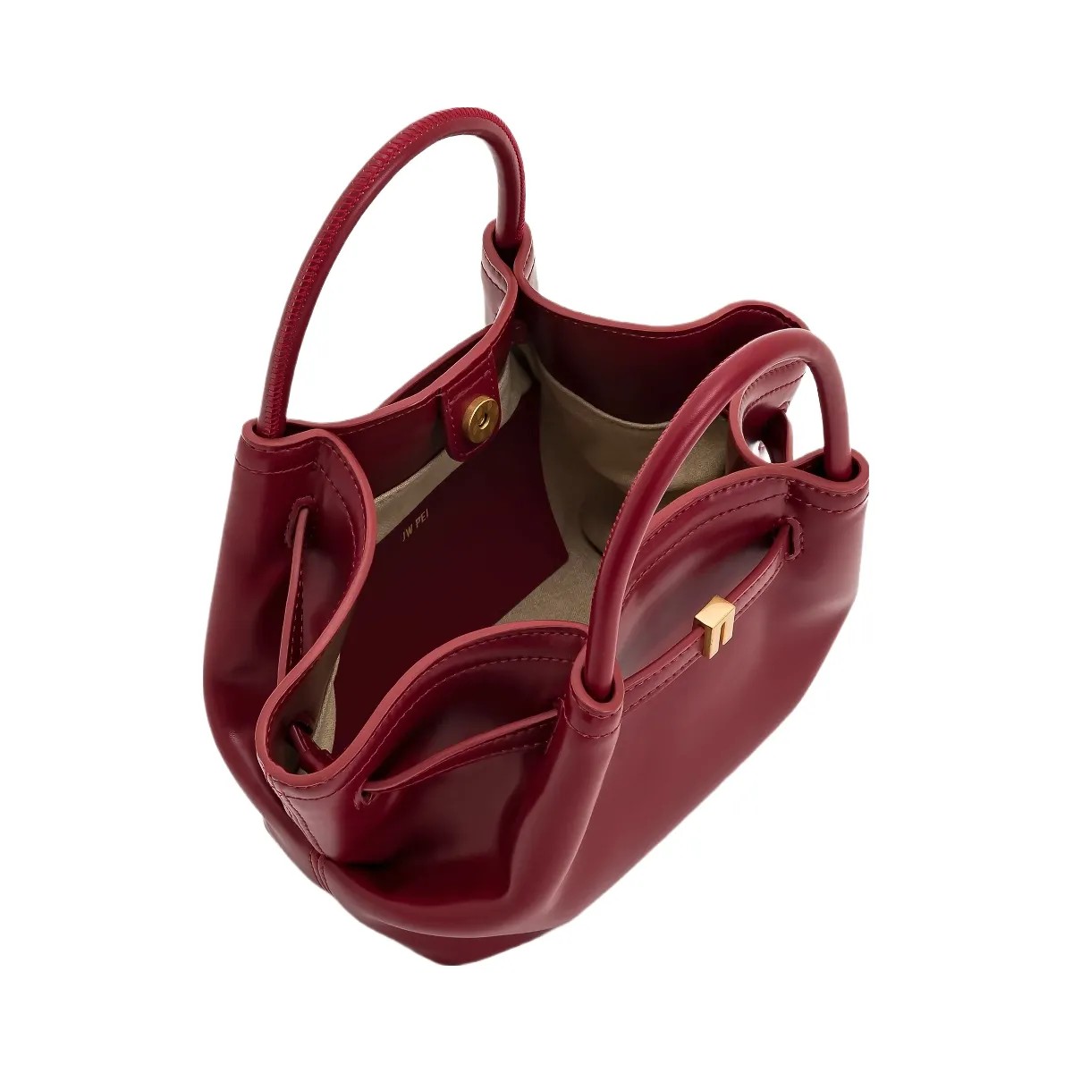 JW PEI Hana Mini Tote Bag Claret - HypeFly India View 5