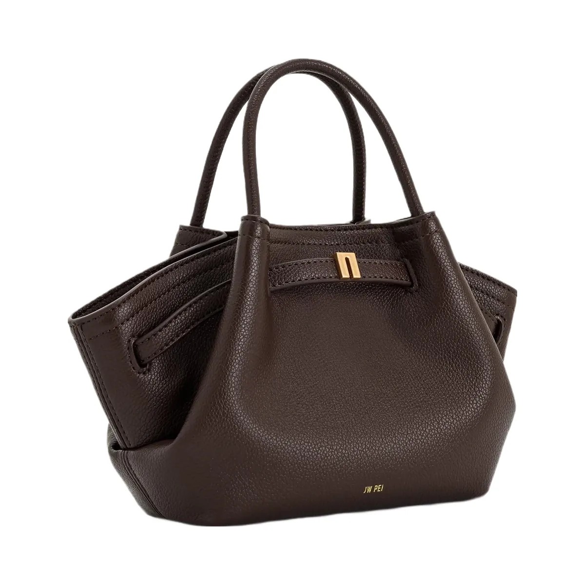JW PEI Hana Mini Tote Bag Dark Brown - HypeFly India View 4