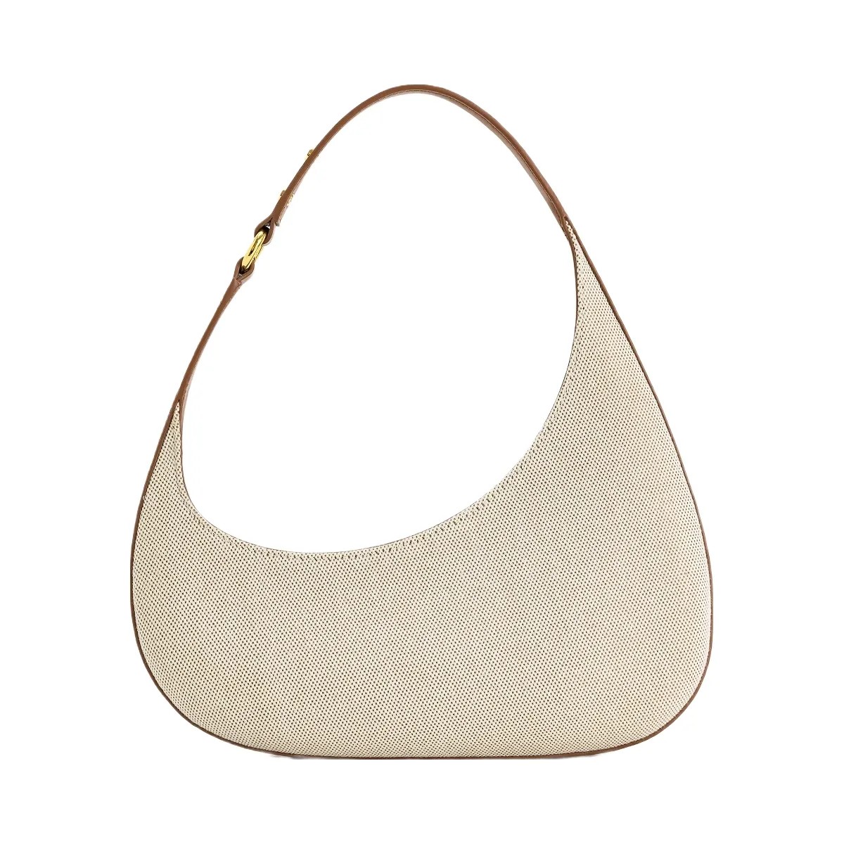 JW PEI Harlee Shoulder Bag Brown Canvas - HypeFly India View 4