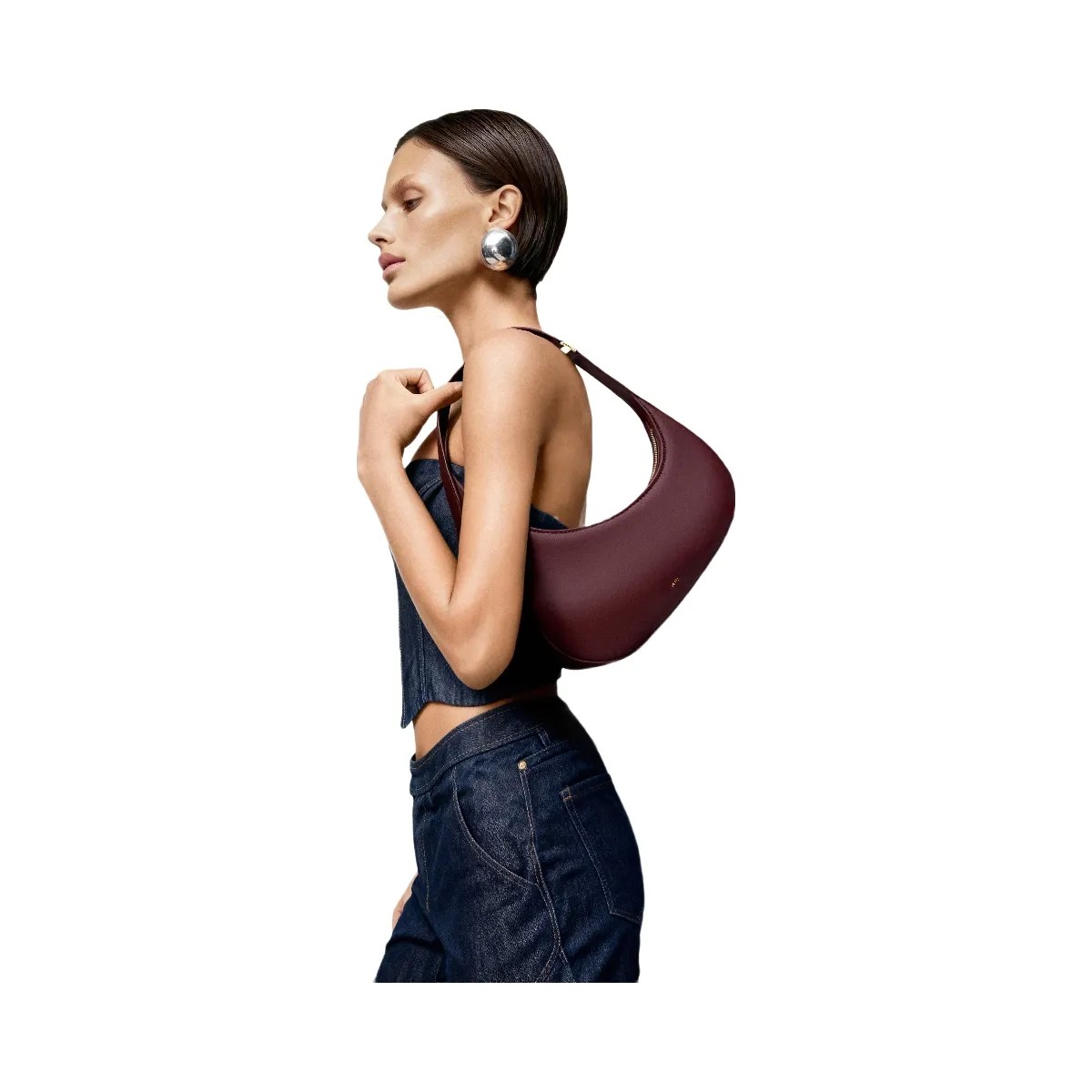 JW PEI Harlee Shoulder Bag Claret - HypeFly India View 2
