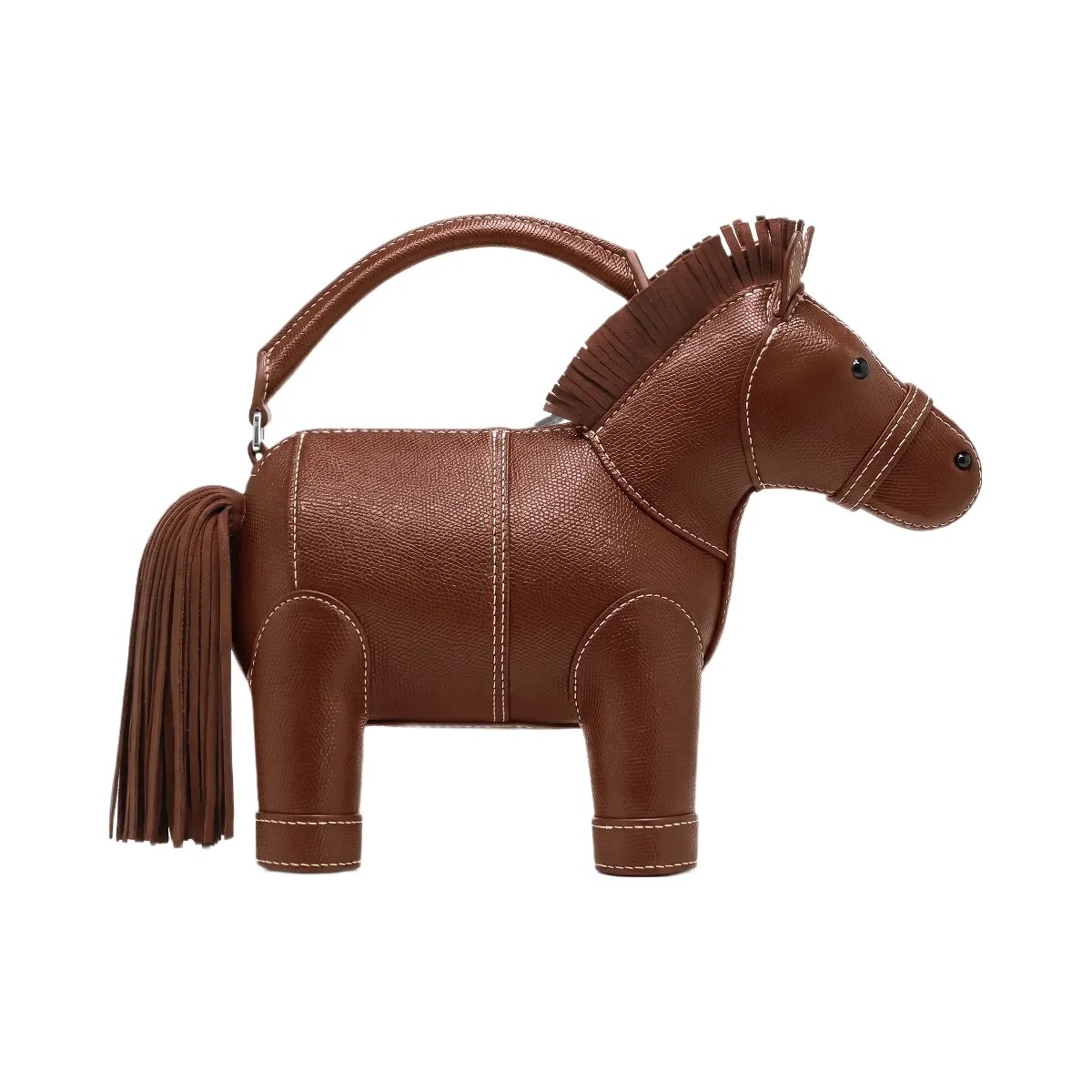JW PEI Harper Horse Top Handle Bag Brown - HypeFly India View 1